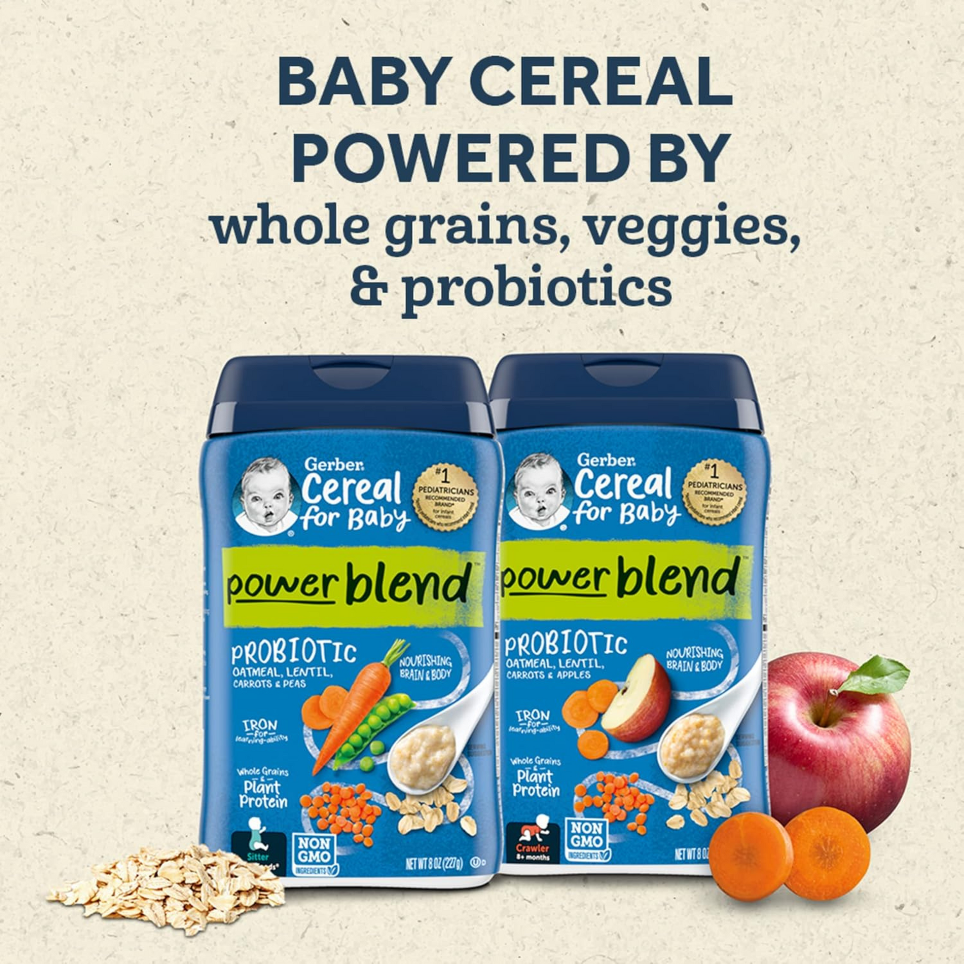 Gerber, Cereal for Baby, 1st Foods, Rice,