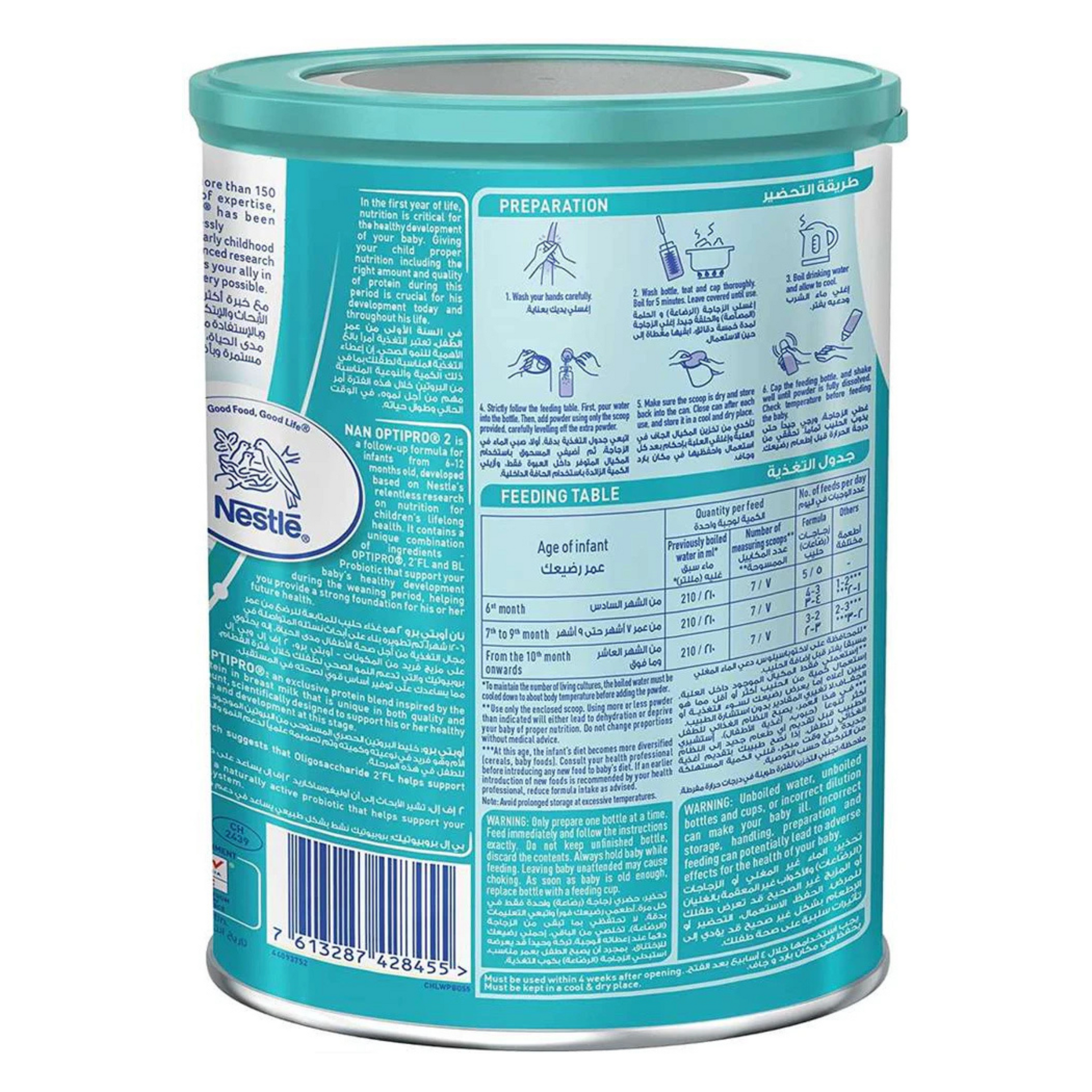 Nestle Nan Optipro, Follow-up Formula, Stage - 2, 400g, 6 to 12 months