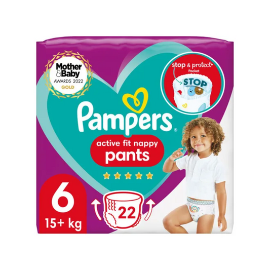 Pampers Active BabyFit Pants Size 06(15+KG) Essential Pack 22pcs