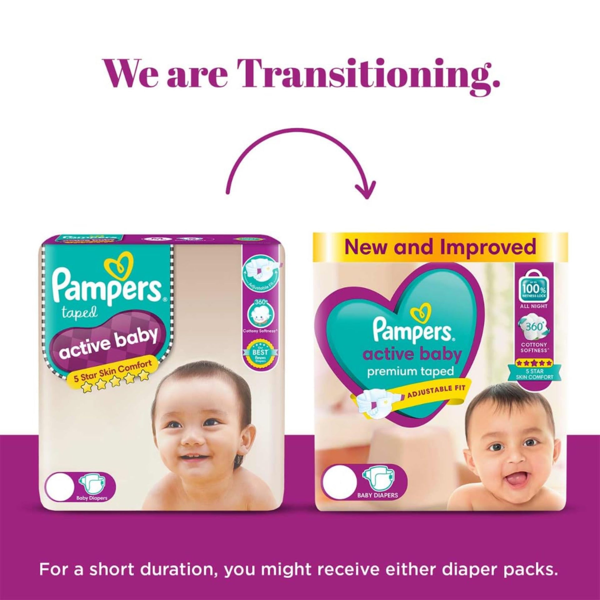 Pampers Active Baby Taped Diapers, Extra Large size diapers, XL-(12-17KG), taped style custom fit