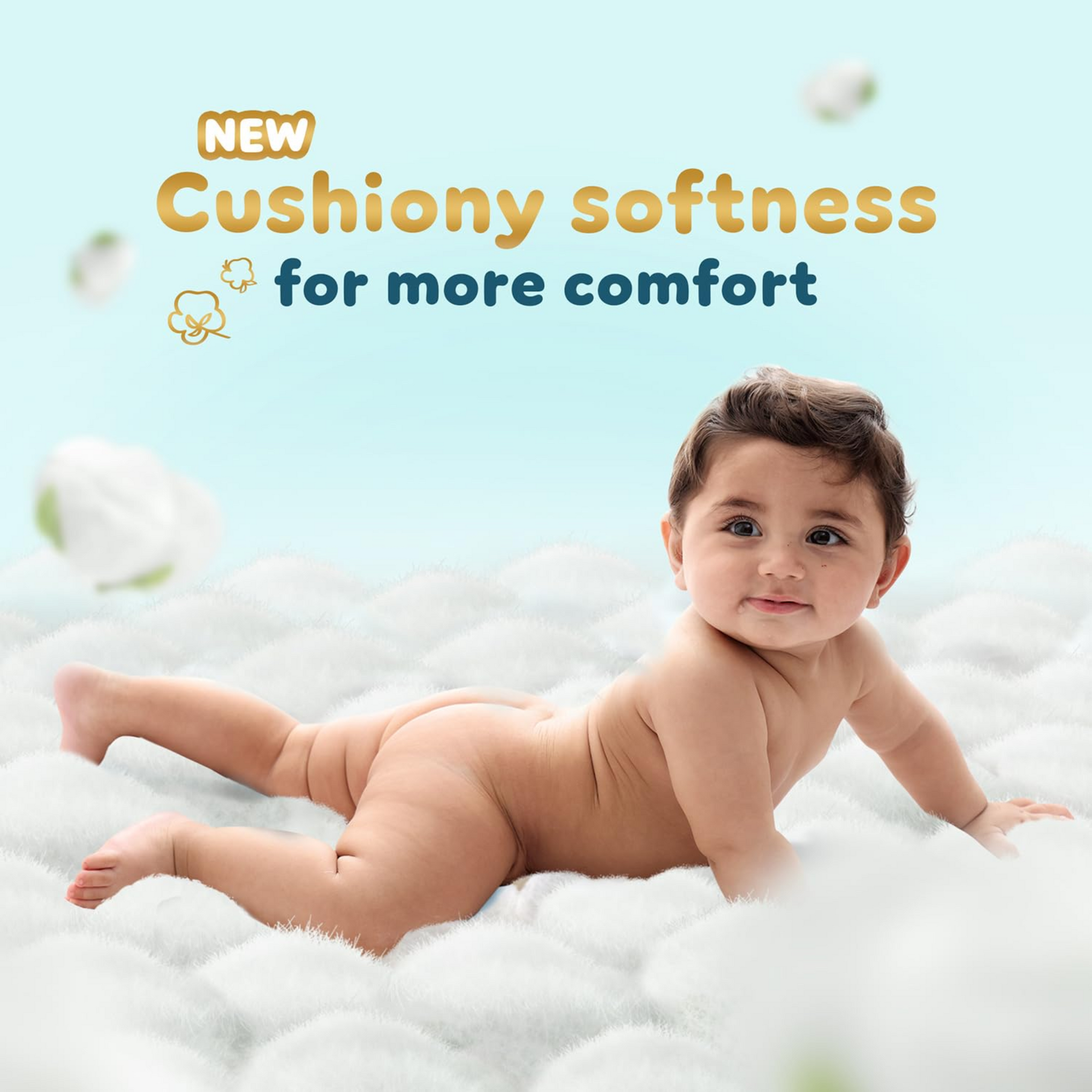 Pampers Premium Care Pant Style Baby Diapers, Large (L-9-14kg) All-in-1 with 360 Cottony Softness Diapers