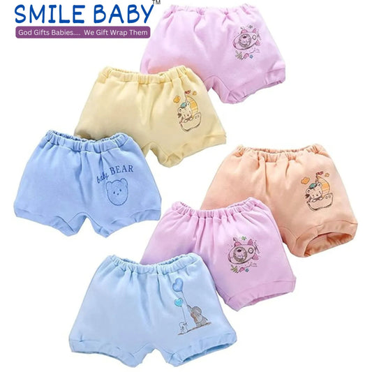 SMILE BABY Unisex Cotton Panties (Pack of 6).