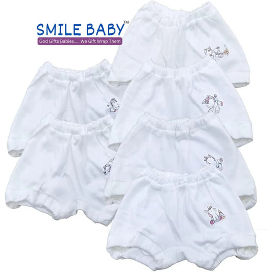 SMILE BABY Unisex Cotton Panties (Pack of 6).