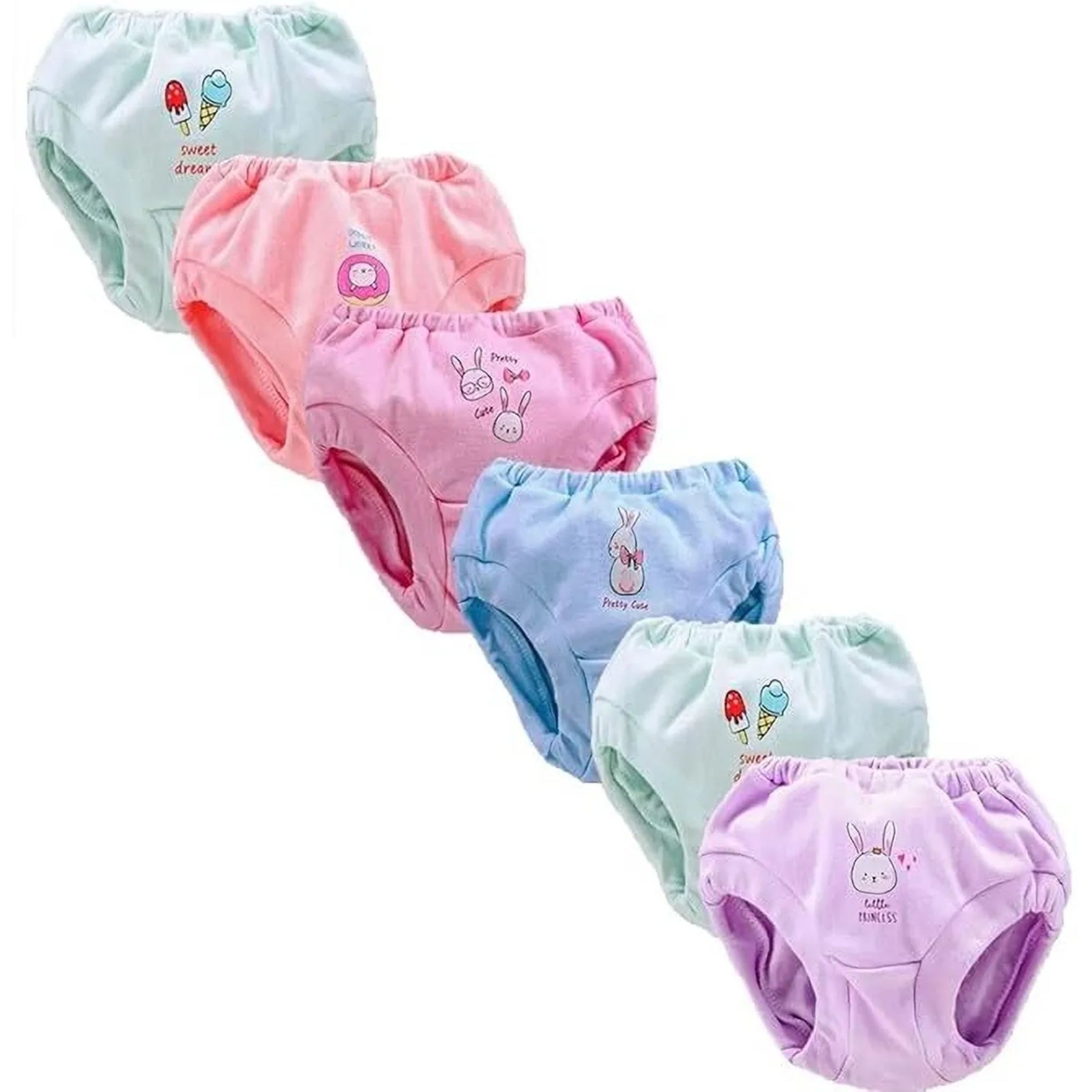 SMILE BABY Unisex Cotton Panties (Pack of 6).