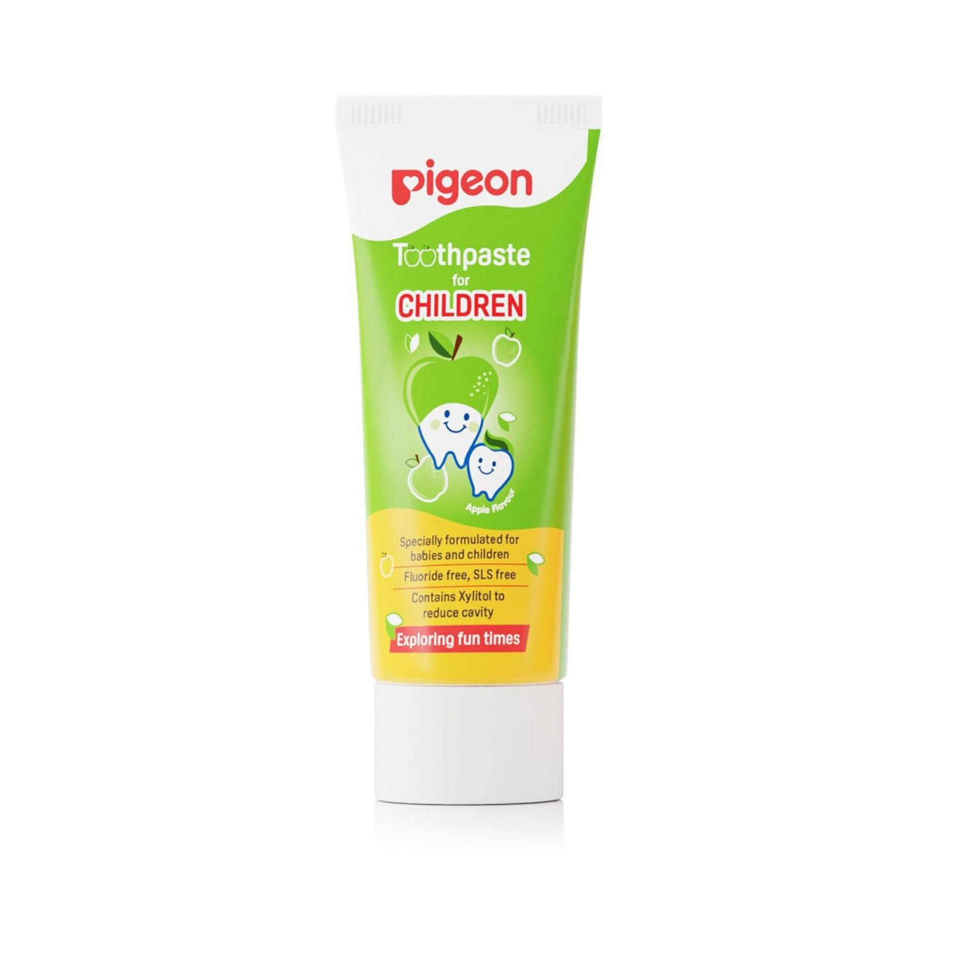 Pigeon Apple Toothpaste, For babies and Children,Fluroide -free,SLS free,Color free,Paraben Free, PH friendly,45 g