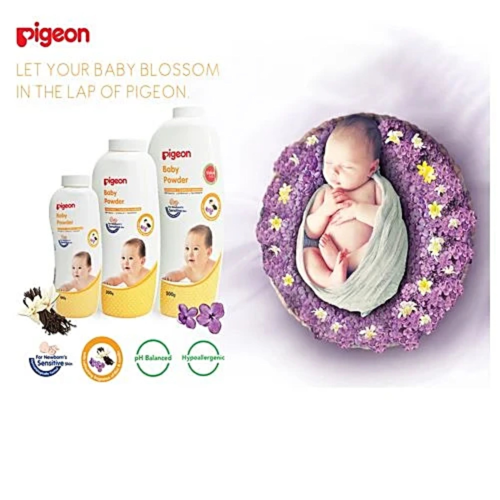 Pigeon Baby Powder With Fragrance, 100 g