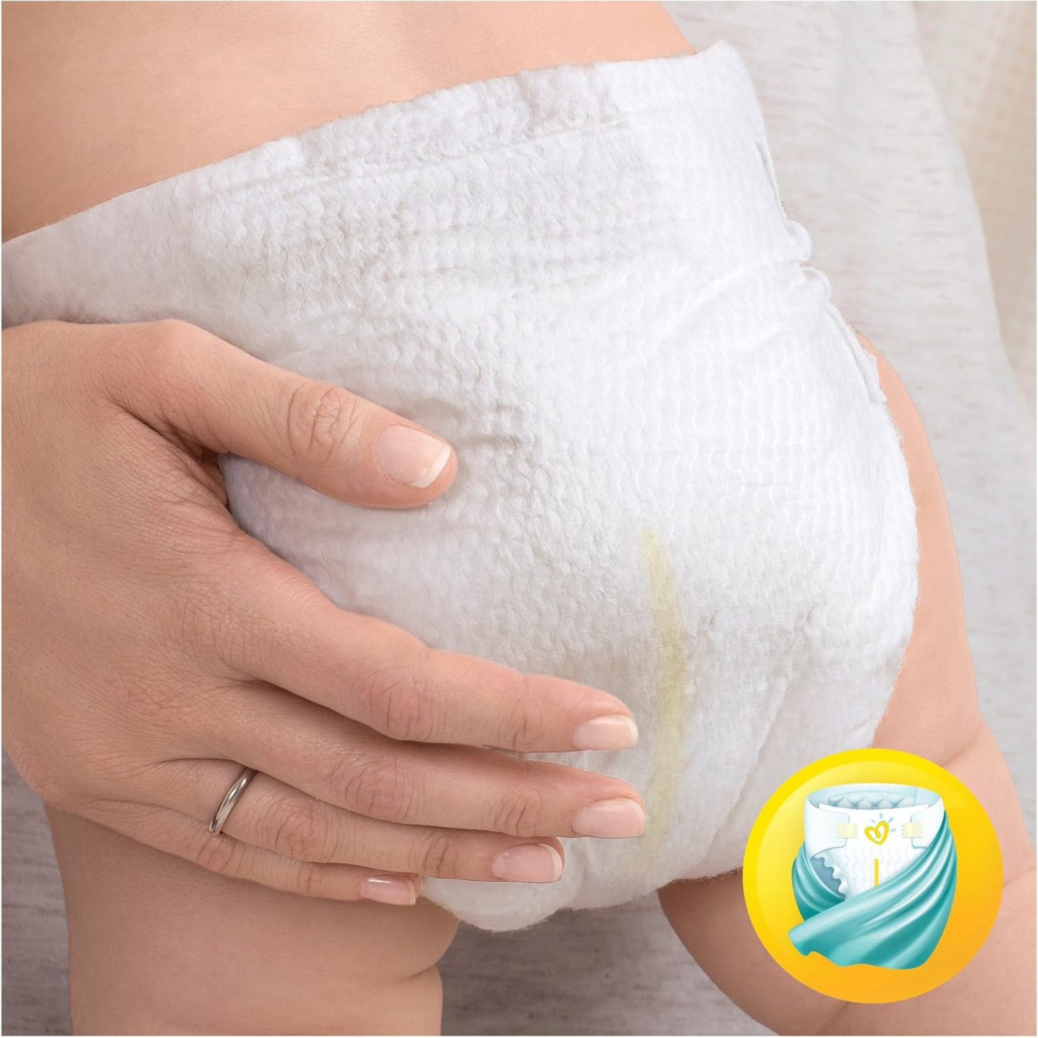 Pampers Premium Protection Baby Nappies, Size 0 Micro (1.5-2.5 kg) Carrying Pack, Pack of 1 (1 x 24 Items)