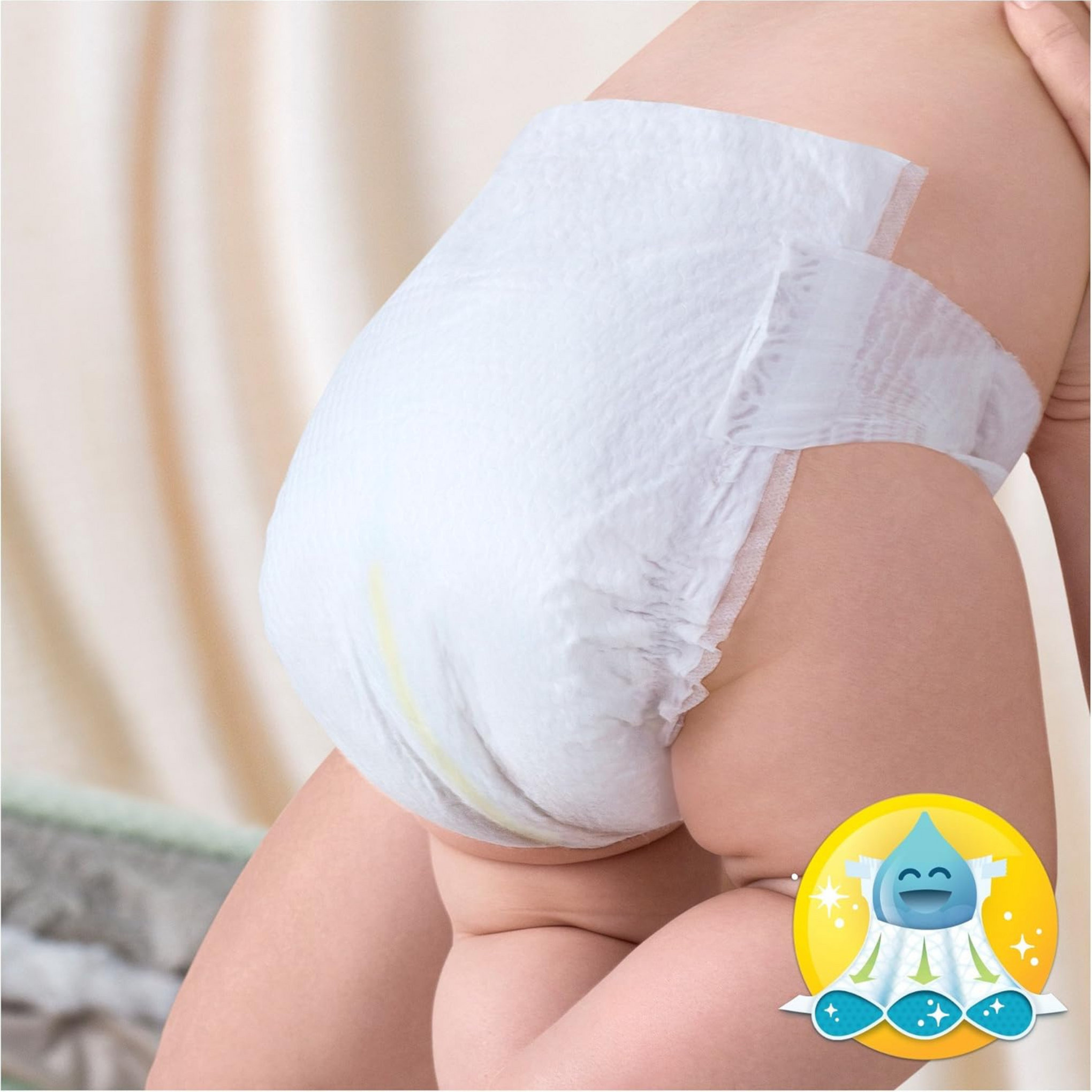 Pampers Premium Protection Baby Nappies, Size 0 Micro (1.5-2.5 kg) Carrying Pack, Pack of 1 (1 x 24 Items)