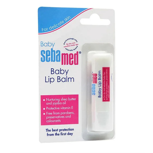 Sebamed Baby Lip Balm 4.8 gm|Soft Lips|with Shea Butter, Jojoba Oil & Beeswax|