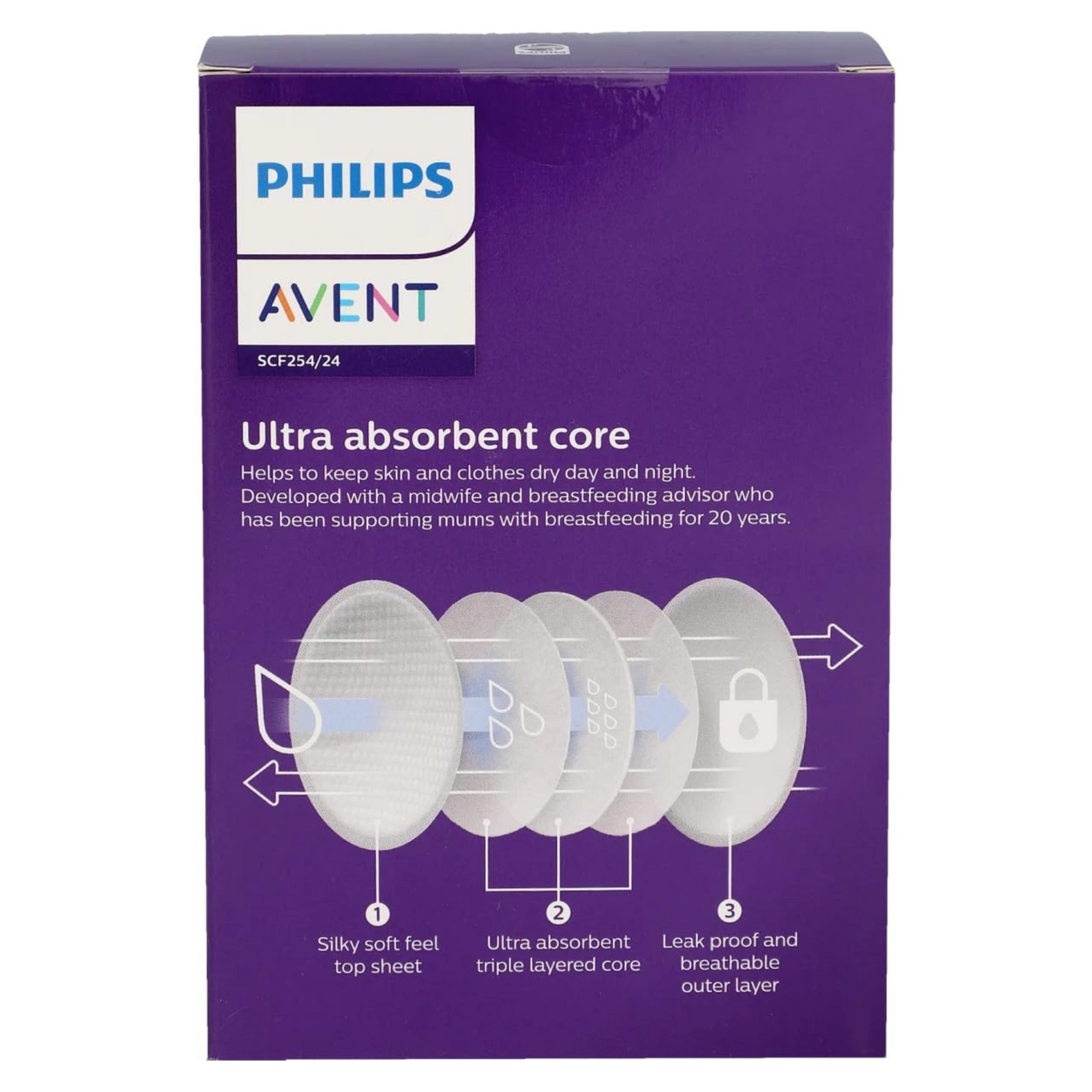 Philips Avent Disposable Breast Pads 24PC SCF254/24