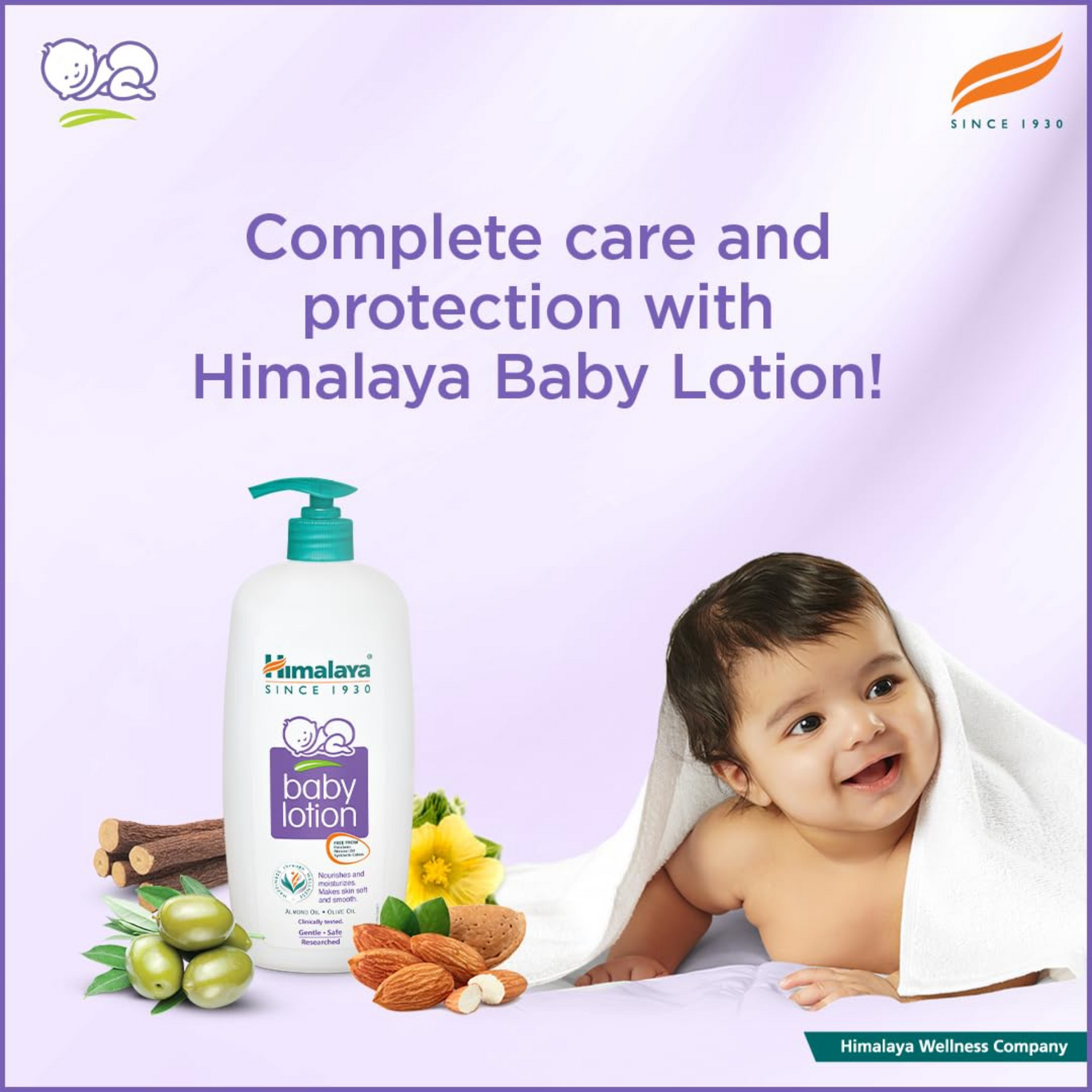 Himalaya Baby Body Lotion, For All Skin Types