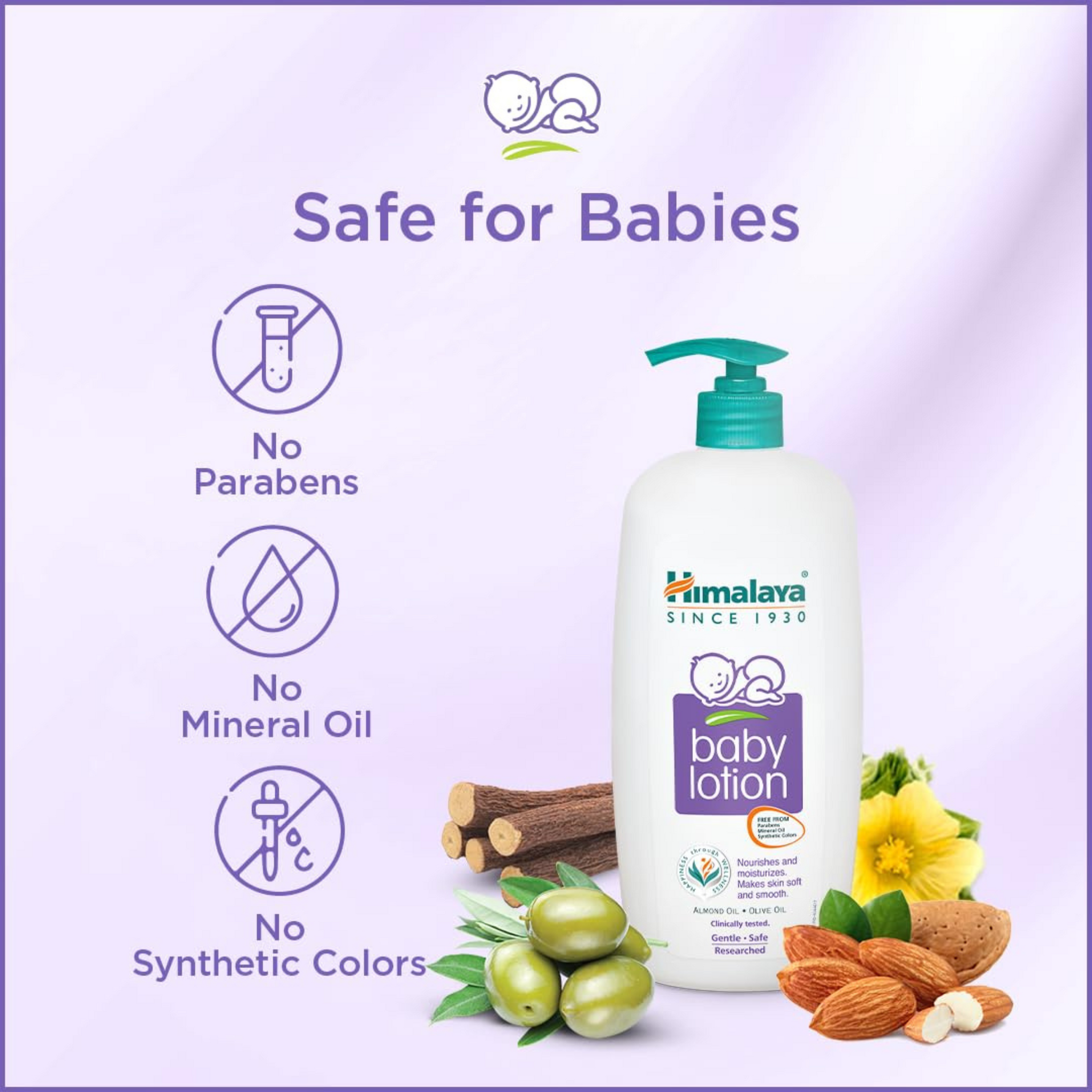 Himalaya Baby Body Lotion, For All Skin Types