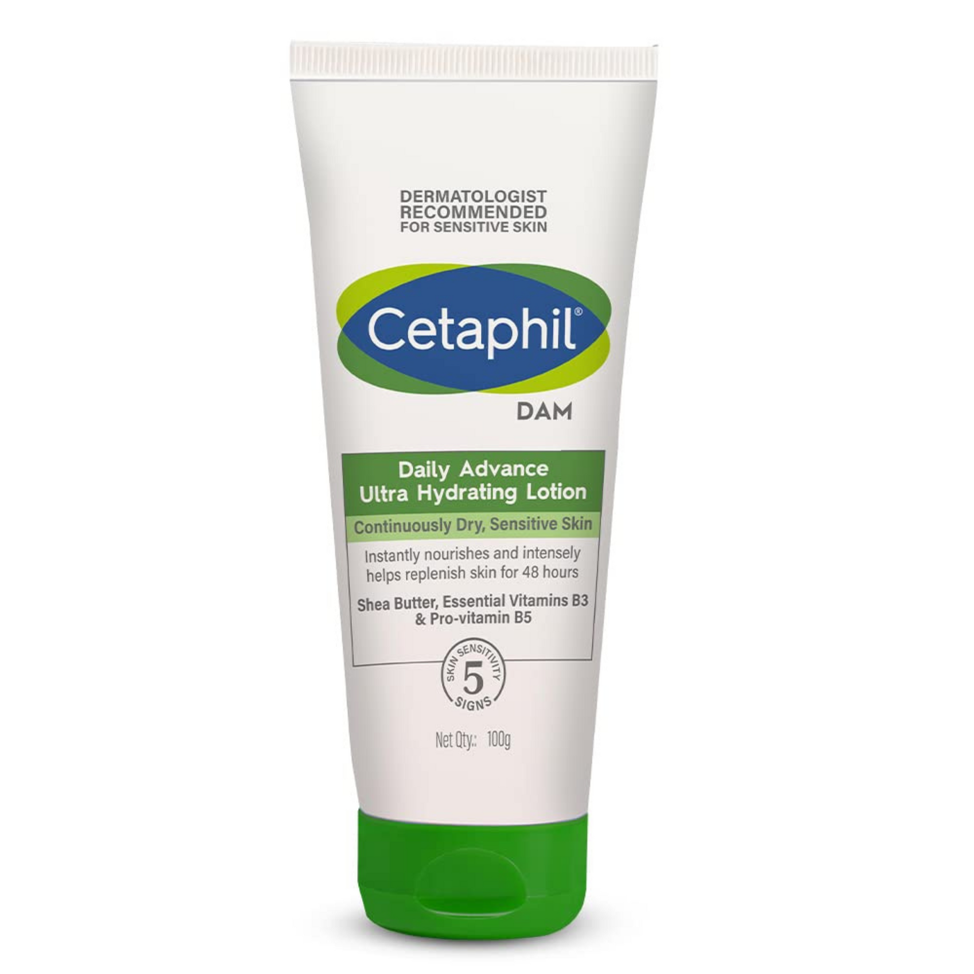 Cetaphil Daily Advance Ultra Hydrating Lotion for Dry/Sensitive Skin, Long Lasting Moisturizer for Face & Body, Multi