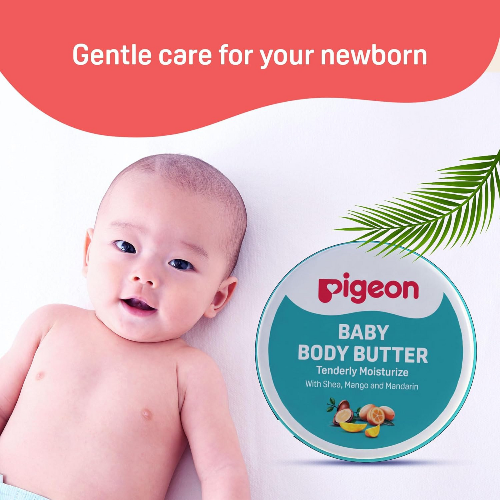 Pigeon Baby Body Butter |Long Lasting Moisturization for Soft Baby Skin Enriched with Shea Butter Pure Paraben Free Natural (50 gm)