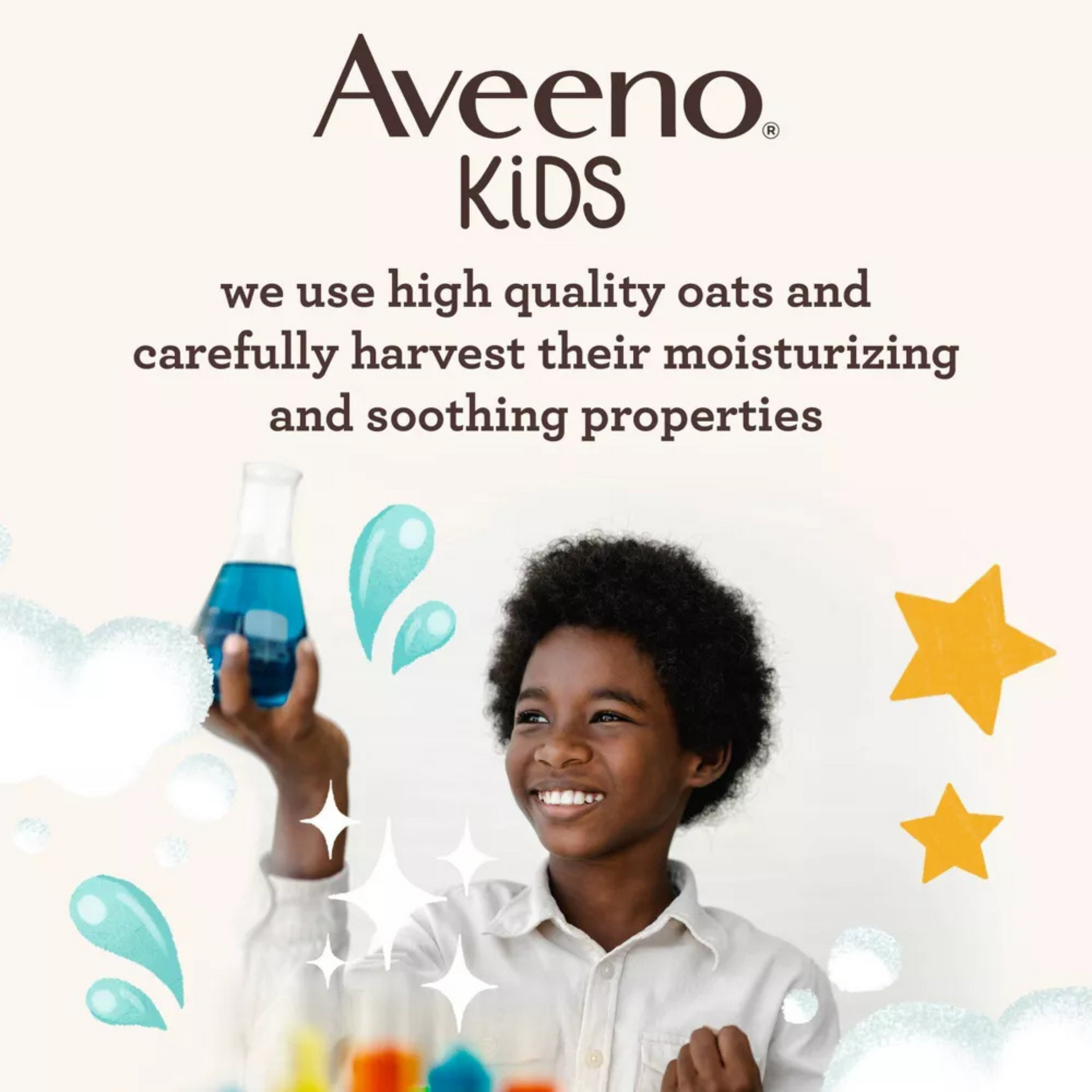 Aveeno Kids Sensitive Skin Face & Body Wash With Oat Extract, Gently Washes Without Drying - 18 fl oz