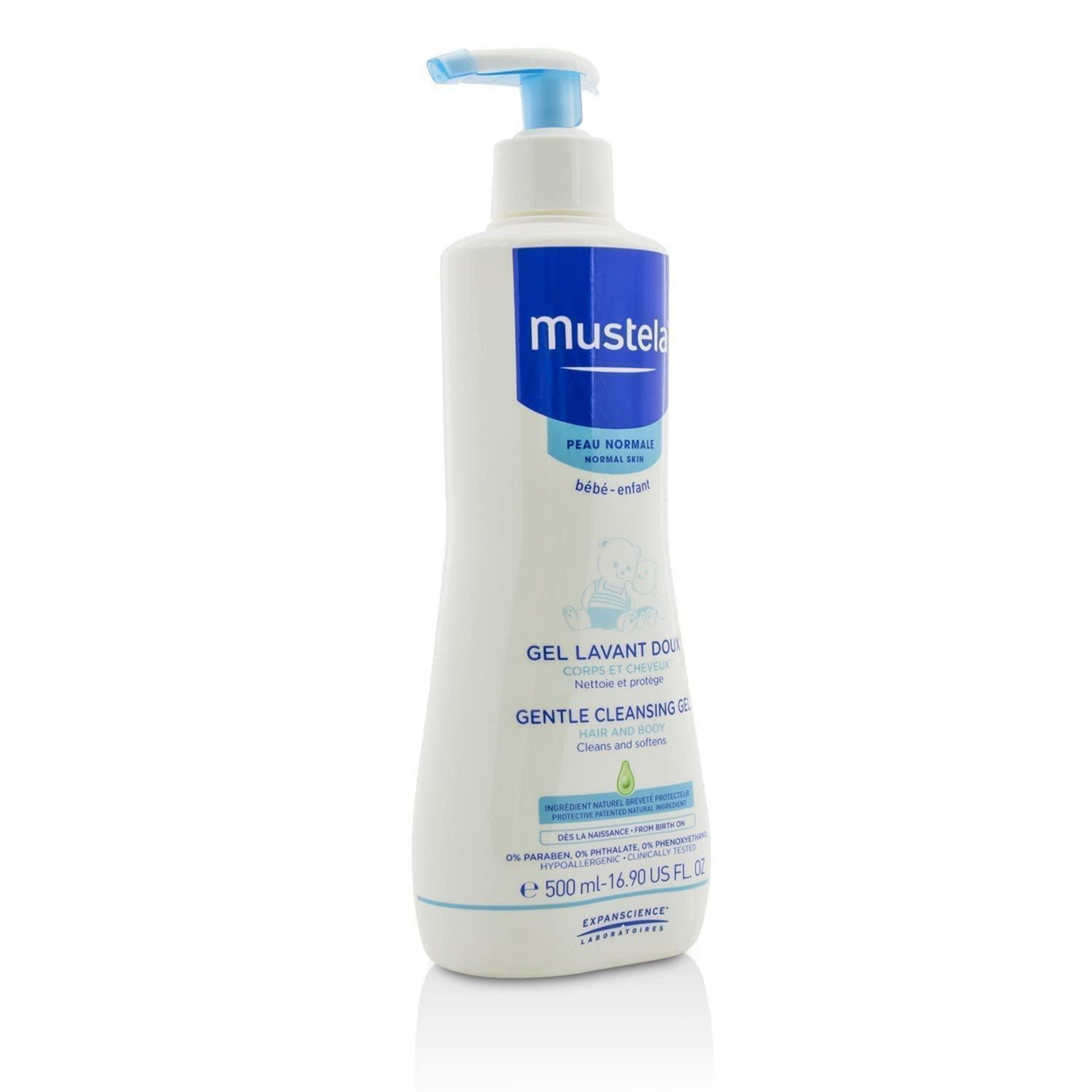 Mustela Gentle Cleansing Body Gel, White, 500 ml