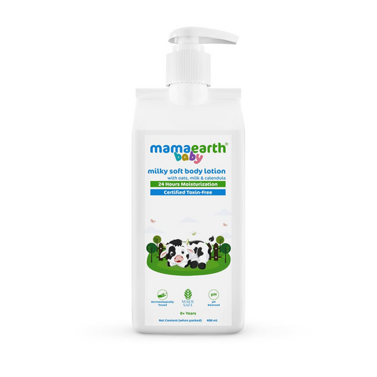 Mamaearth Milky Soft Body Lotion with Oats, Milk & Calendula - 400 ml