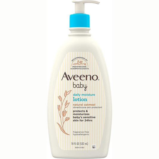 Aveeno Baby Daily Moisture Lotion For Delicate Skin Fragrance Free, 18 Oz