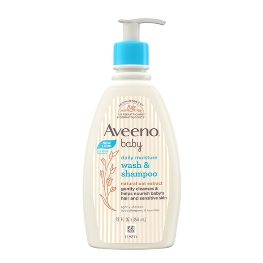 Aveeno Baby Daily Moisturising Wash & Shampoo 354 ml