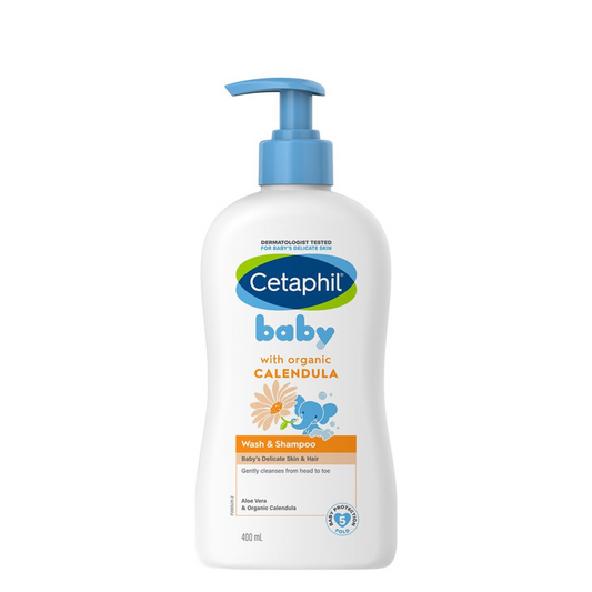 Cetaphil Baby Wash & Shampoo with Organic Calendula (400ml)