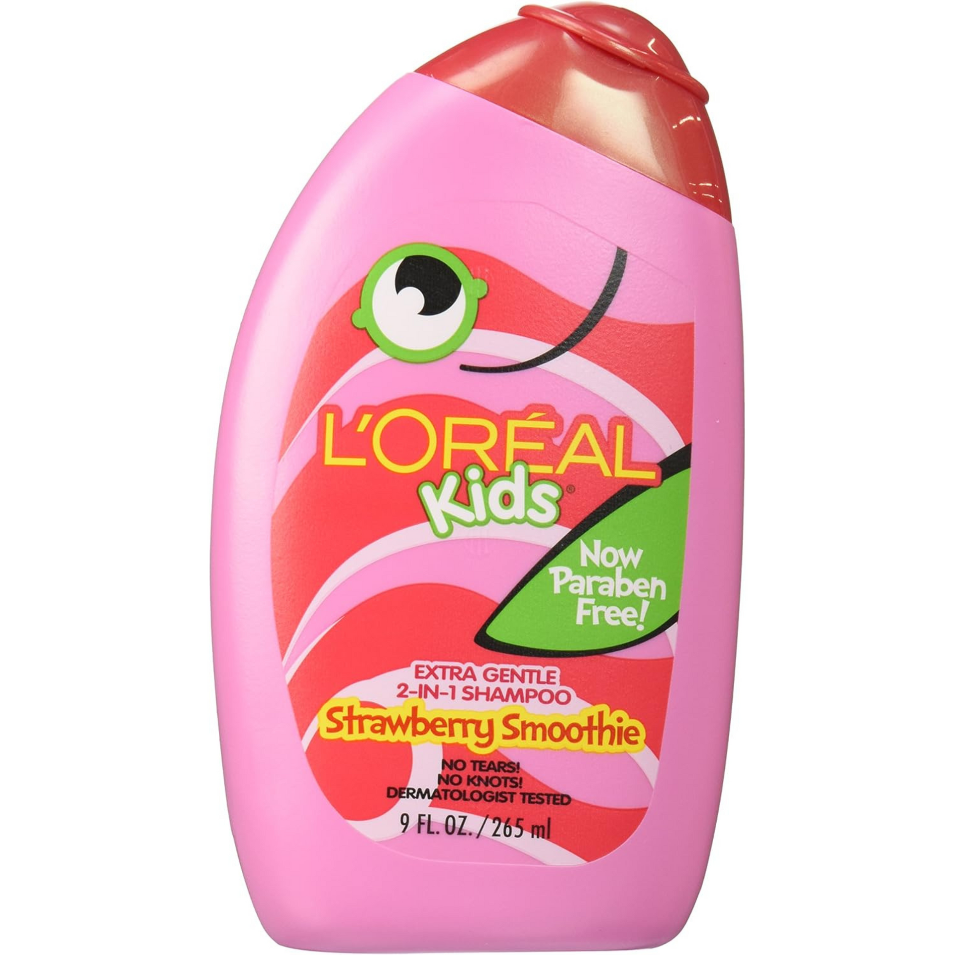 L'Oreal Kids Extra Gentle 2-in1 Shampoo, Burst of Strawberry Smoothie, 9 oz