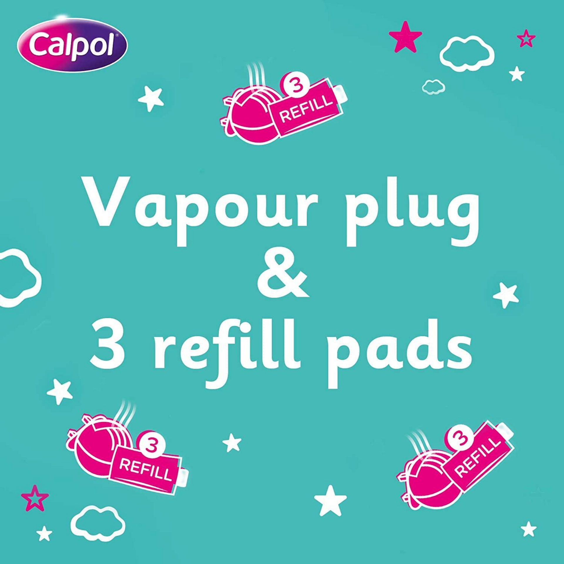 Calpol® Vapour Plug Nightlight Lavender Chamomile 3+ Months, 3 count