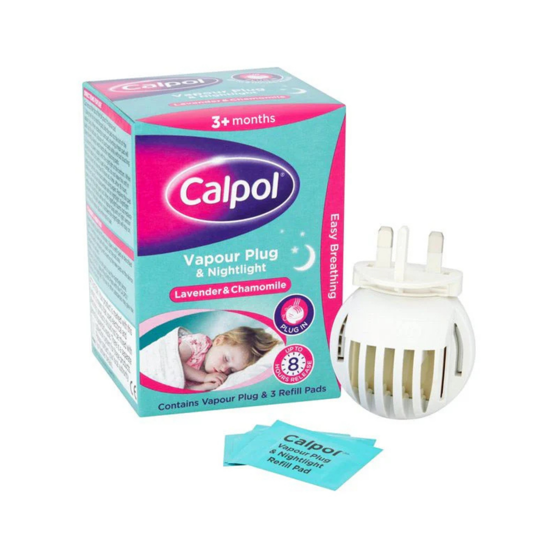 Calpol® Vapour Plug Nightlight Lavender Chamomile 3+ Months, 3 count