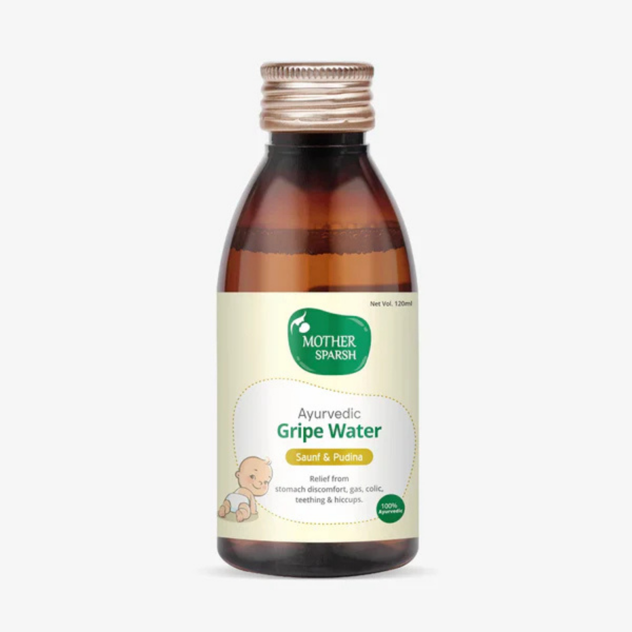 Mother Sparsh Ayurvedic Gripe Water, 120ml