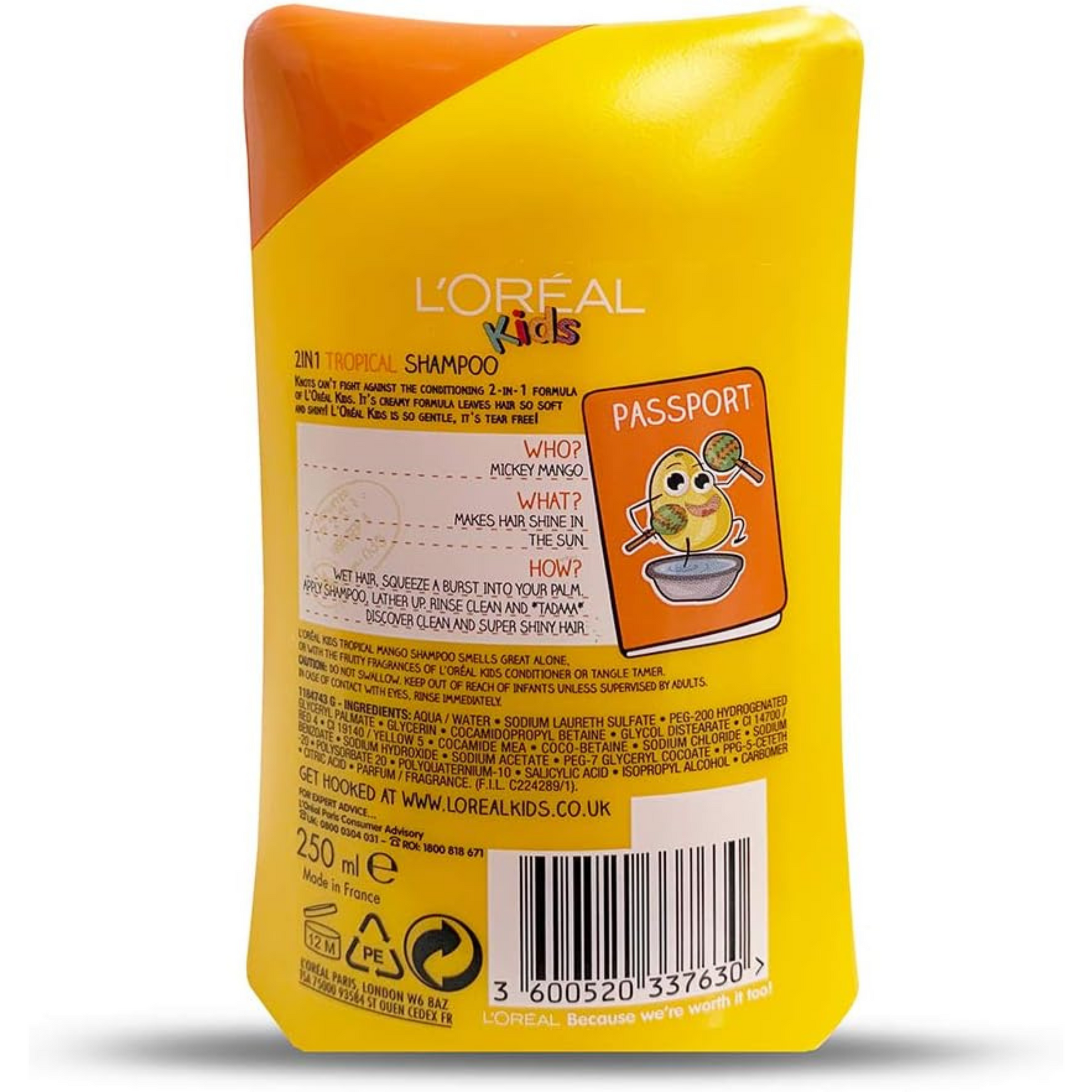 L’Oréal Paris Paris Kids Shampoo Tropical Mango 250ml