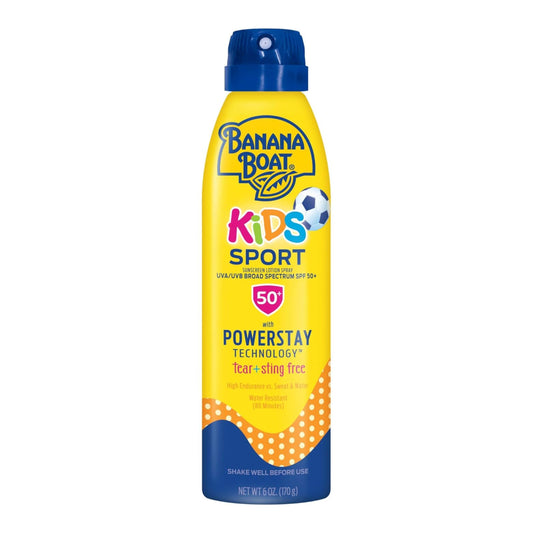 BANANA BOAT Sunscreen For Oily Skin Type Spray, New Formula, 150G (Kids Sport Spf 50+)