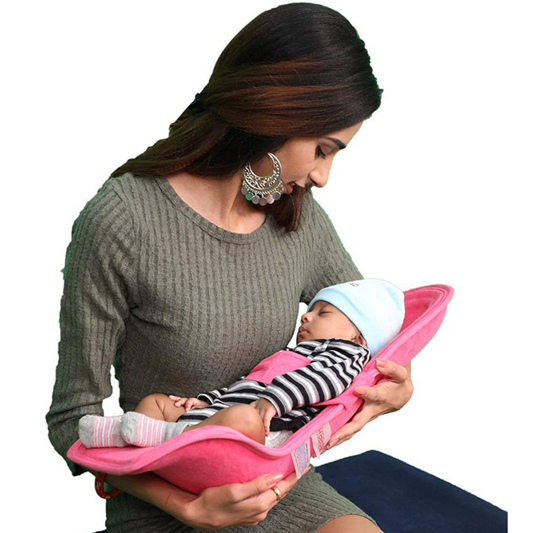 Hoopa Cotton Feeding Pillow Rani | Feeding Pad | Nursing Pad | Nursing Pillow | Infant Carrier | Newborn Carrier | Reclined Carrier With Belt