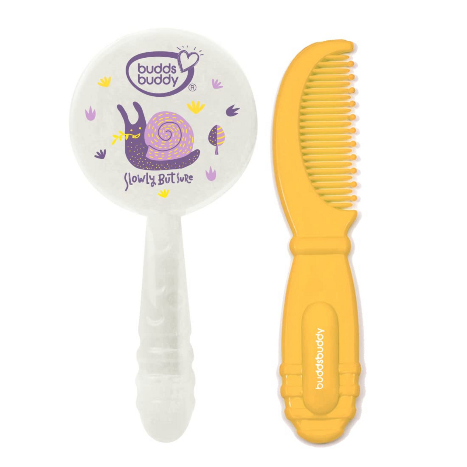 Buddsbuddy Disco Baby Brush & Comb 2pcs