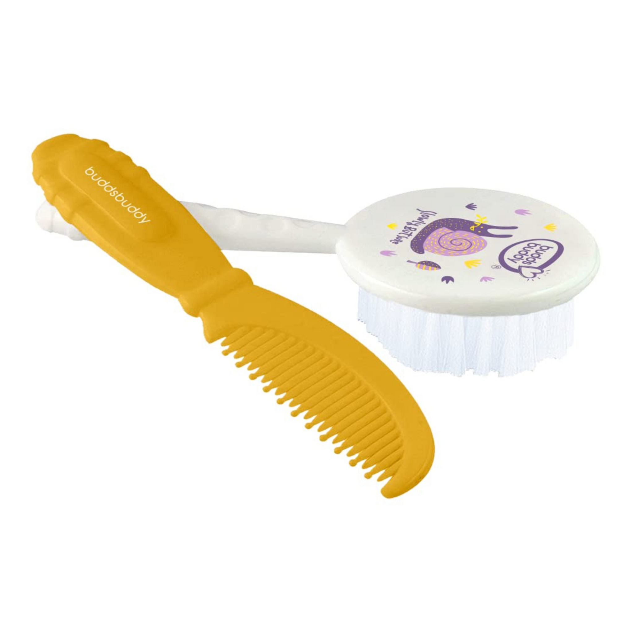 Buddsbuddy Disco Baby Brush & Comb 2pcs