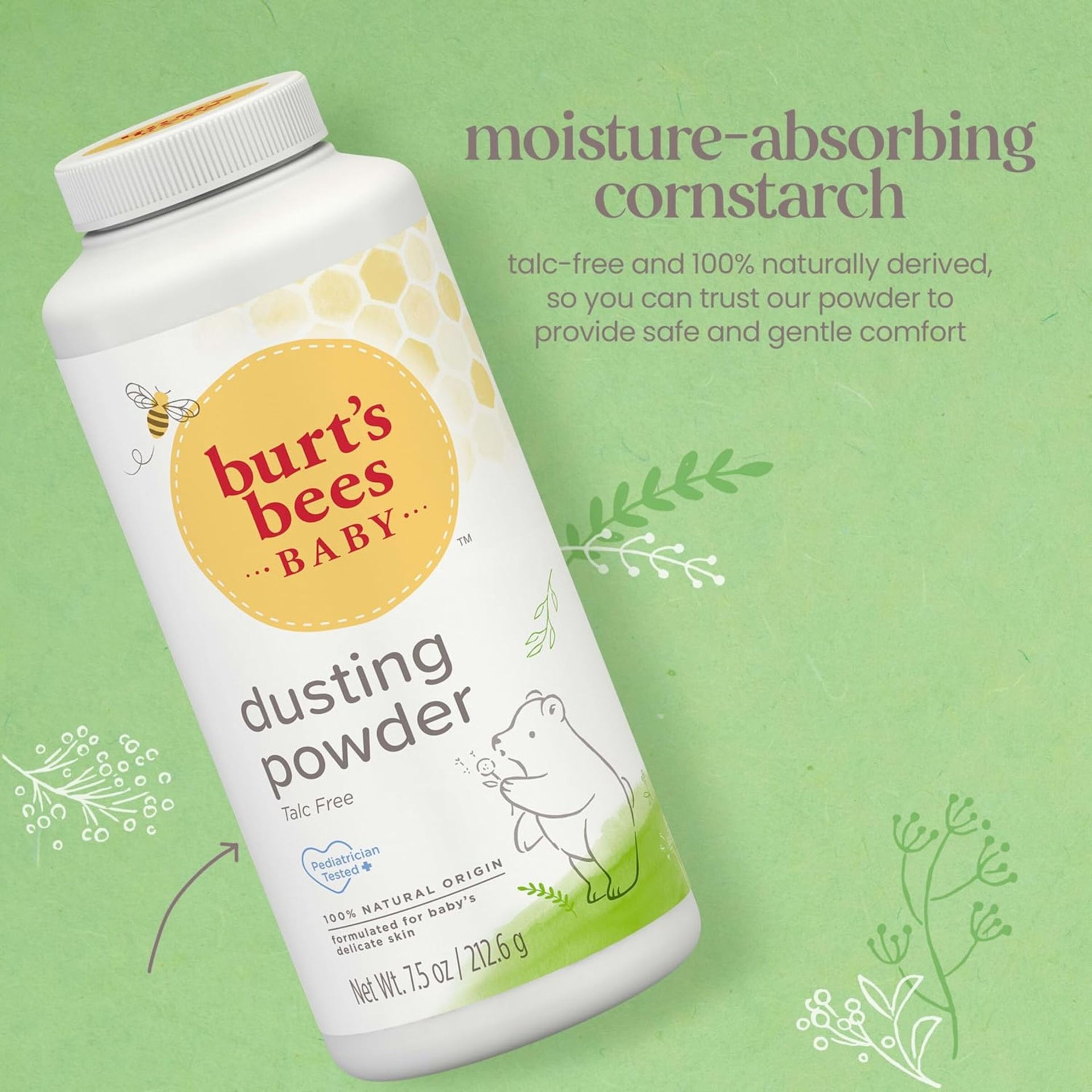 Burt's Bees Baby Bee Dusting Powder Bottle (7.5 Oz)