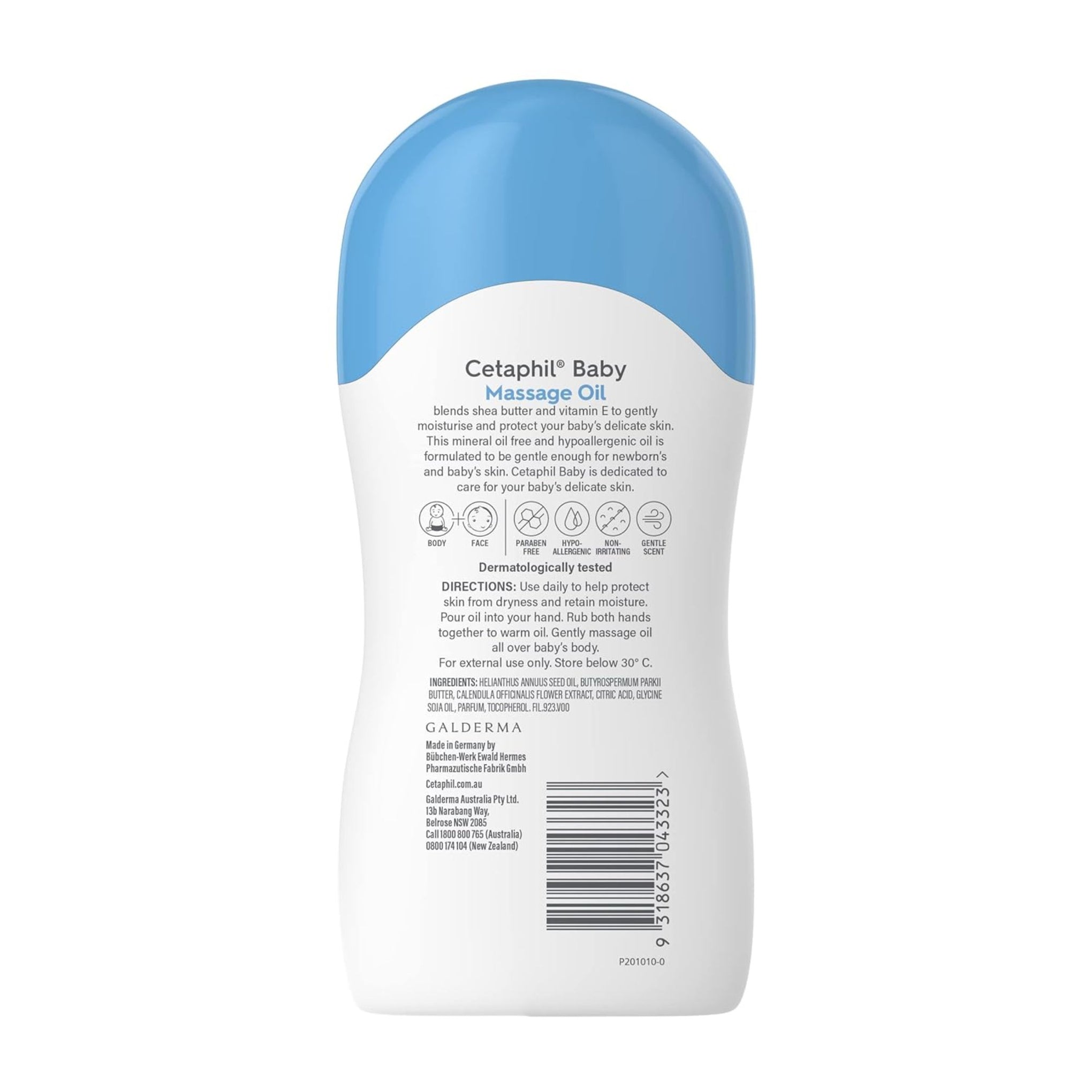 Cetaphil Baby Massage Oil, 200 ml, White