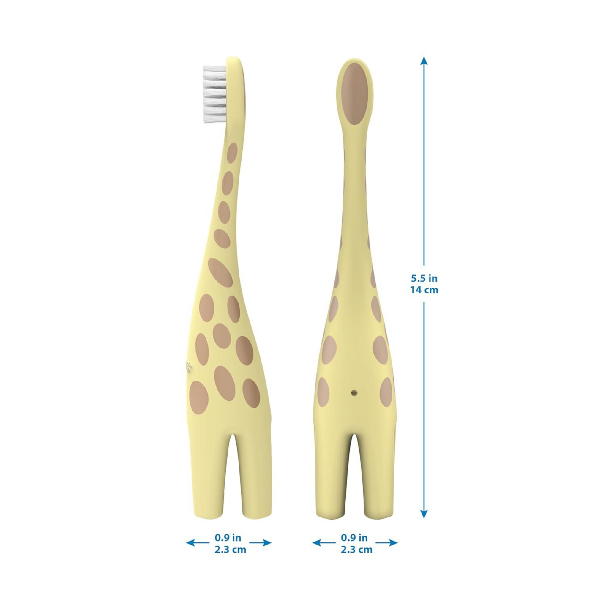 Dr. Brown's Infant-To-Toddler Toothbrush, Giraffe, Manual, Yellow, Pack of 1