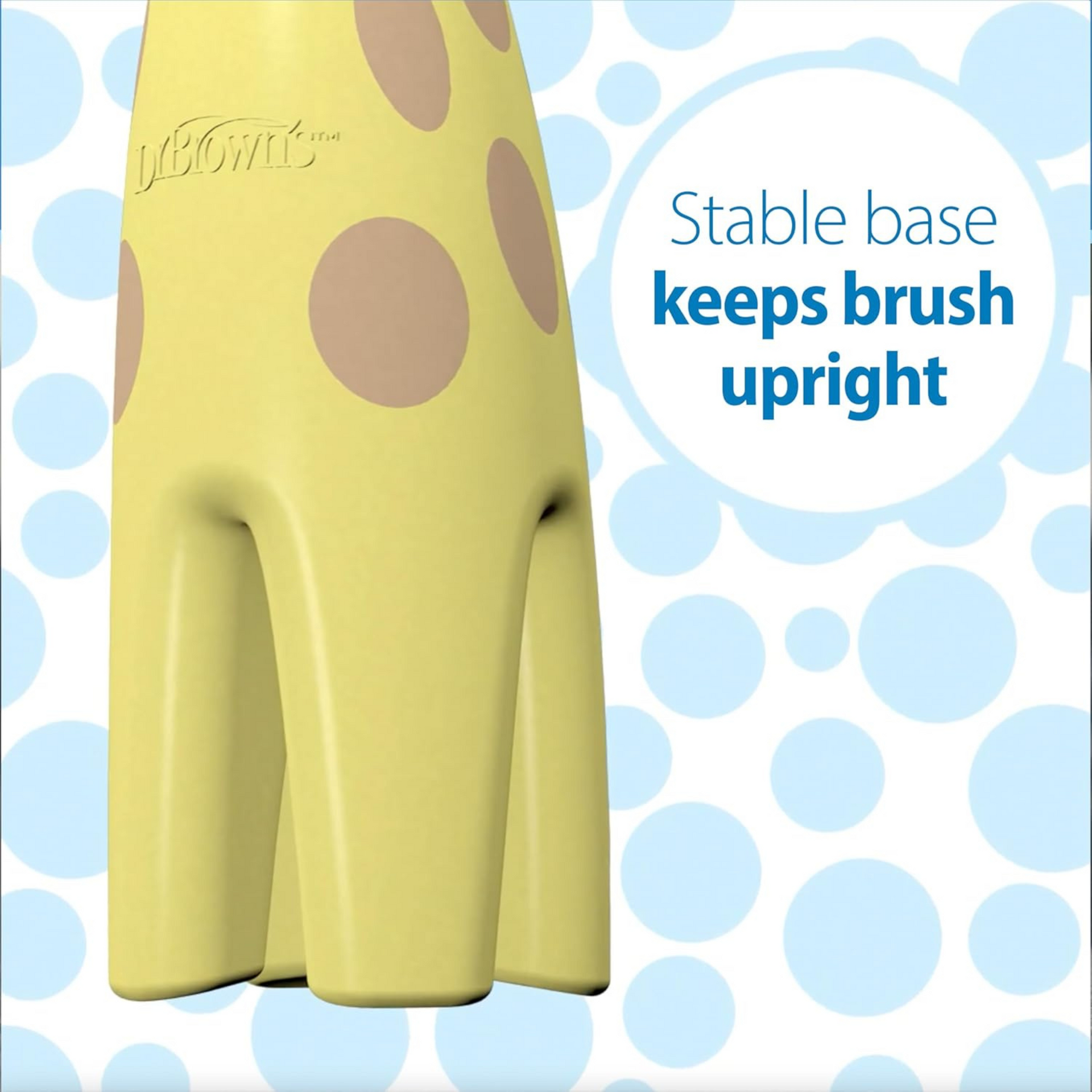 Dr. Brown's Infant-To-Toddler Toothbrush, Giraffe, Manual, Yellow, Pack of 1