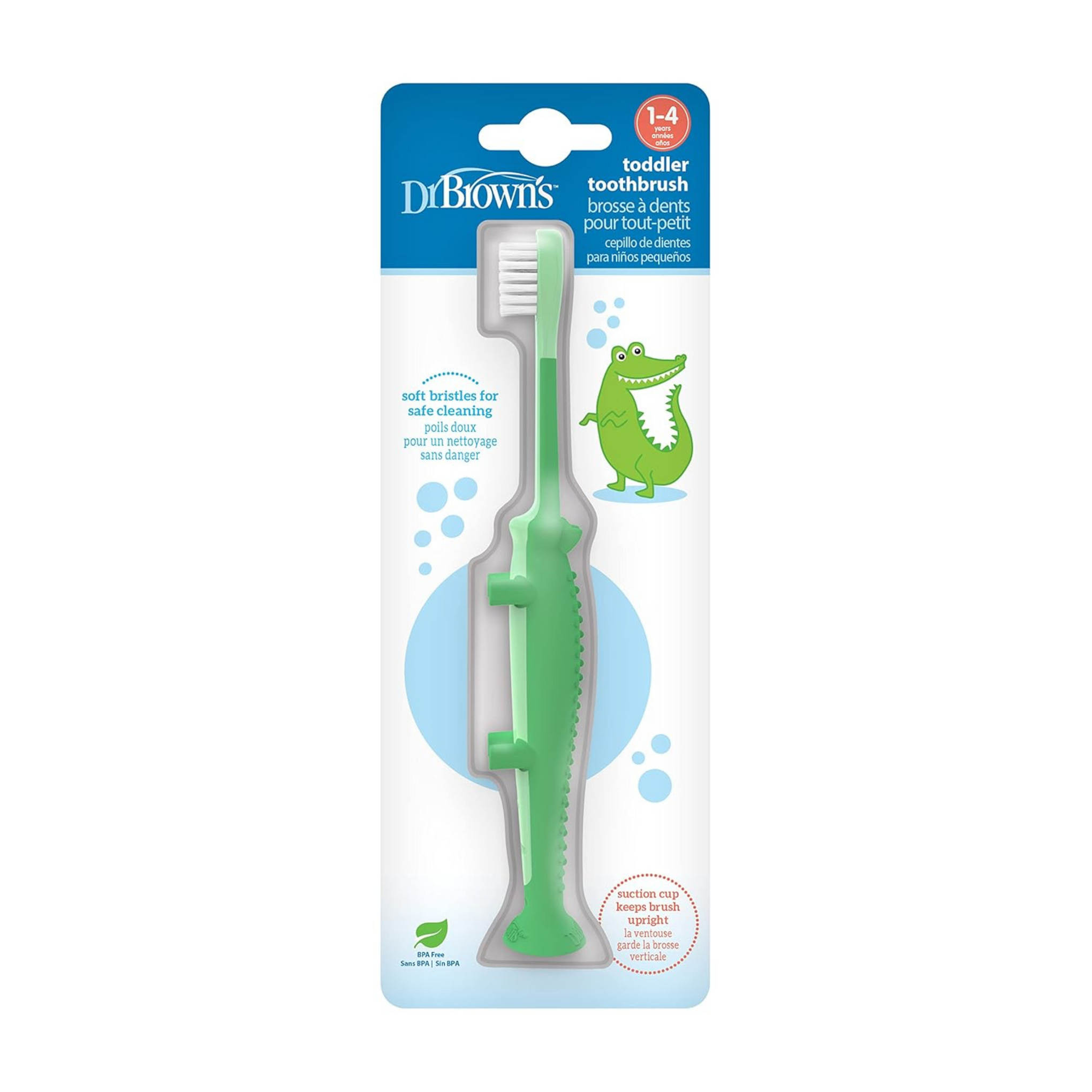 Dr. Brown's Infant-To-Toddler Manual Toothbrush, Green - 1.00 Count