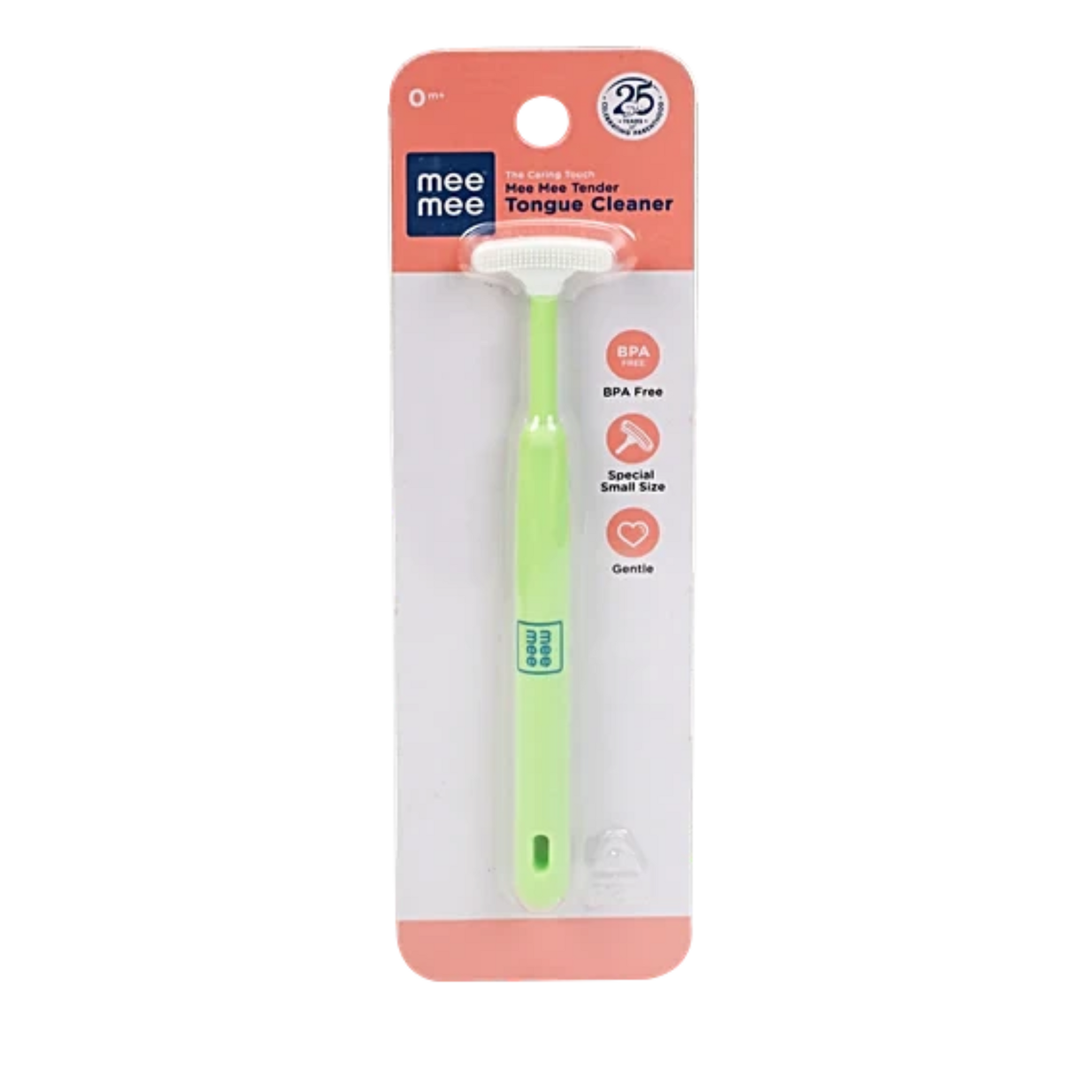 Mee Mee Tongue Cleaner for Baby | Tender Baby Oral Cleaner Toothbrush with Silicone Scraper | Suitable from 6+ Months | With Non-Slip Handle, Soft Rubber Tip and Easy Grip for Kids/Babies