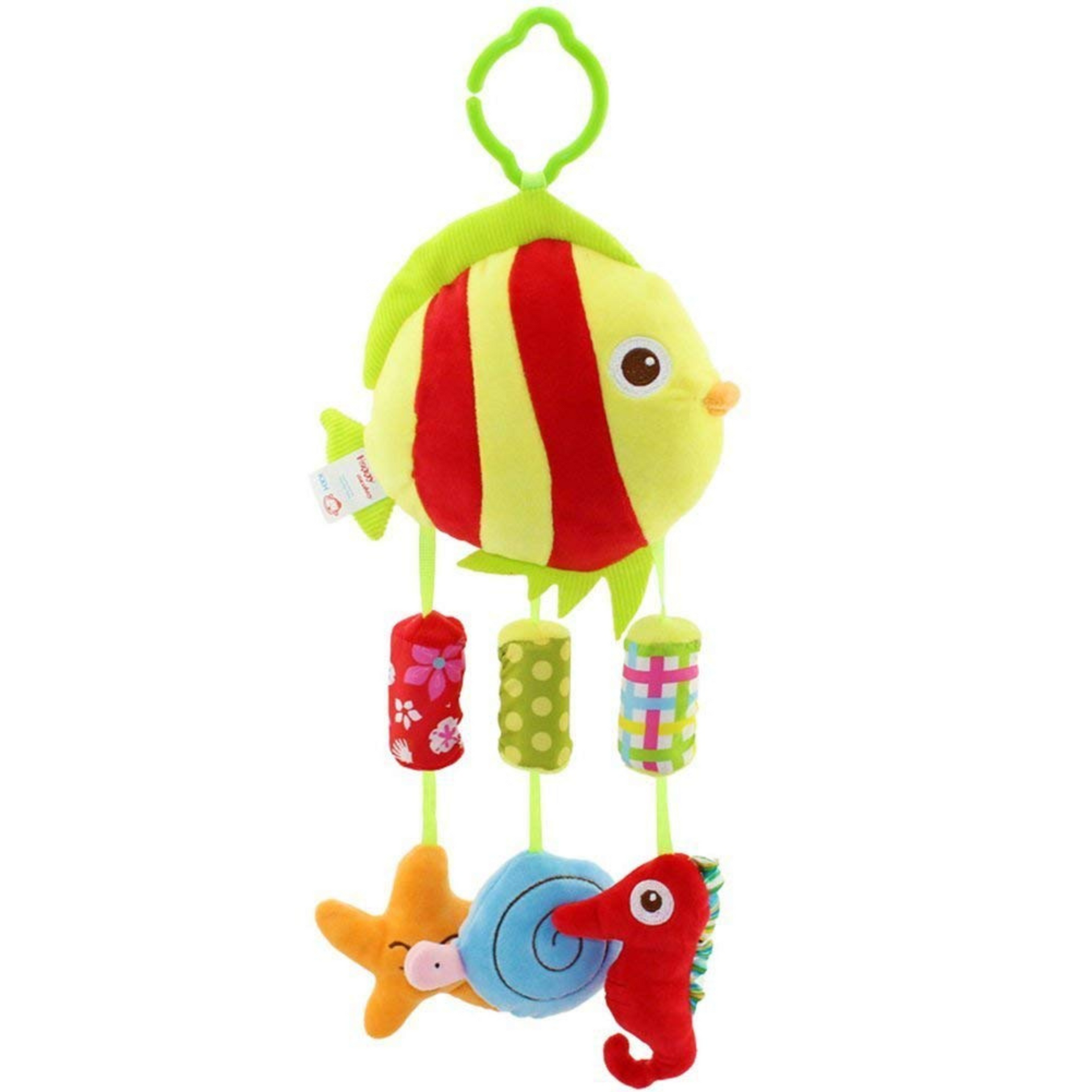 Smile Baby™ Baby Crib & Stroller Plush Playing Toy Car Hanging Rattles Multi desgine (Big Fish)