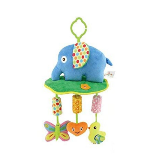 Smile Baby™ Baby Crib & Stroller Plush Playing Toy Car Hanging Rattles Multi desgine (Elephant)