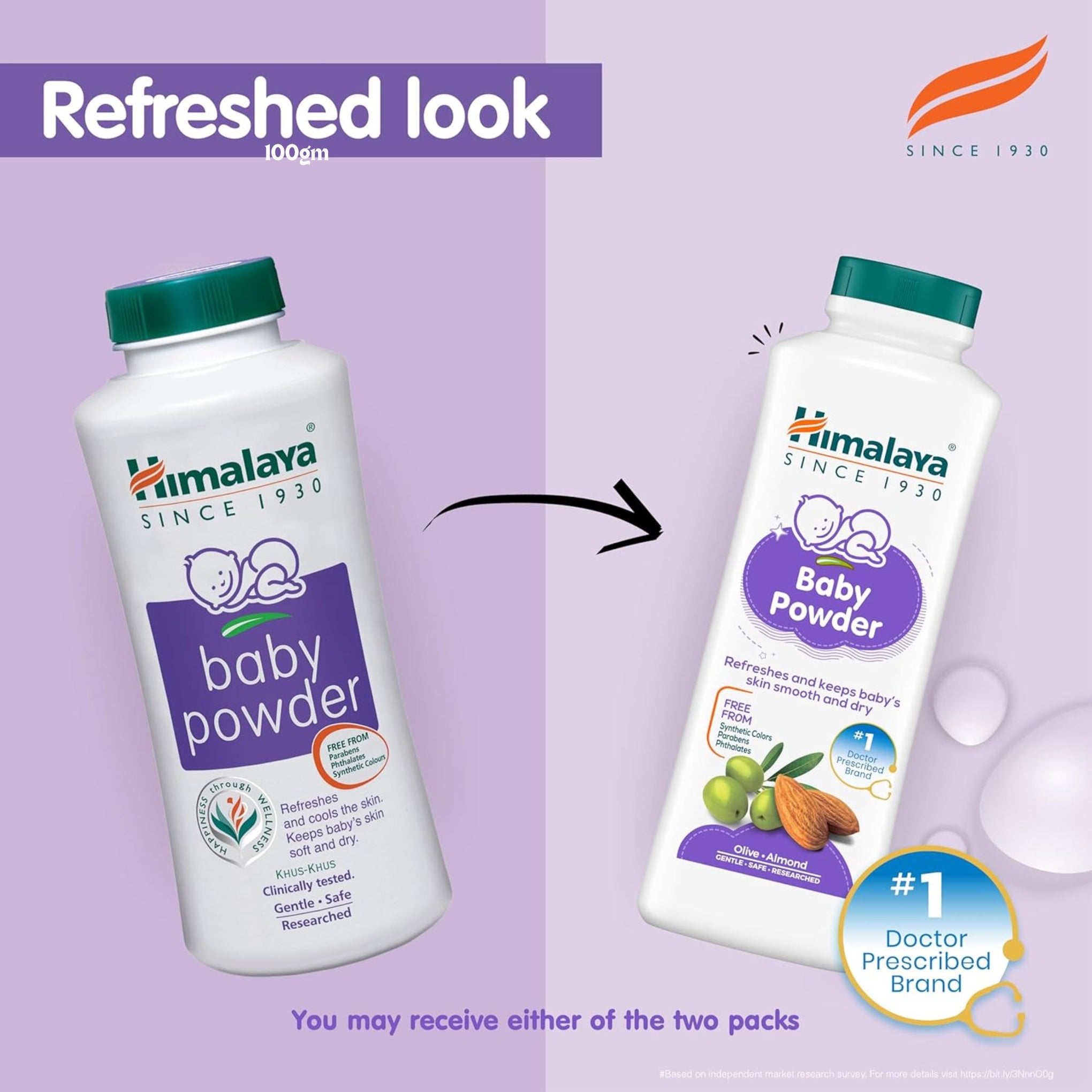 Himalaya’s Baby Powder is formulated with herbal ingredients which helps keeps baby’s skin cool and comfortable.