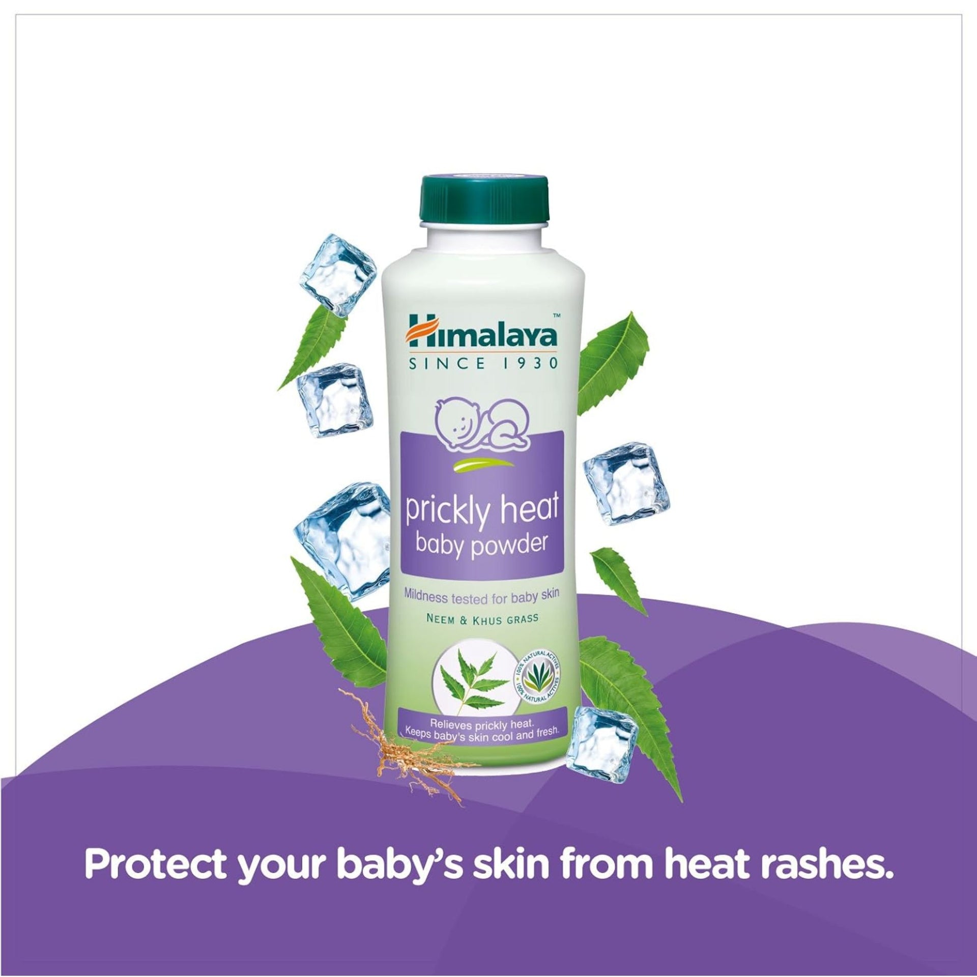 Himalaya Baby Prickly Heat Powder with Vetiver and Neem,  200g