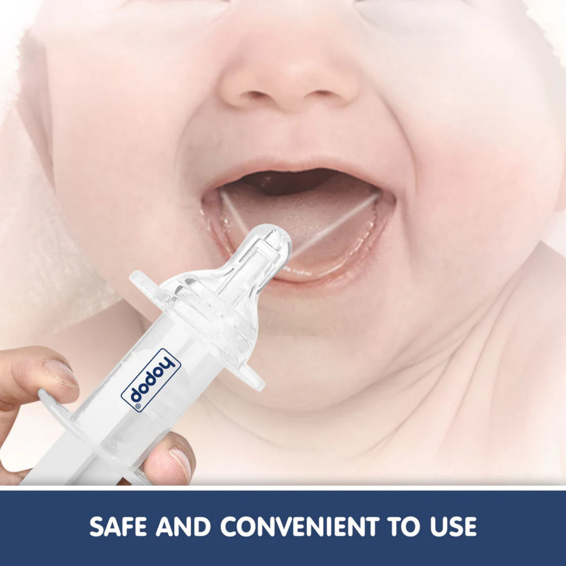 Hopop Multipurpose Baby Oral Medicine Dispenser / Feeding Syringe -White