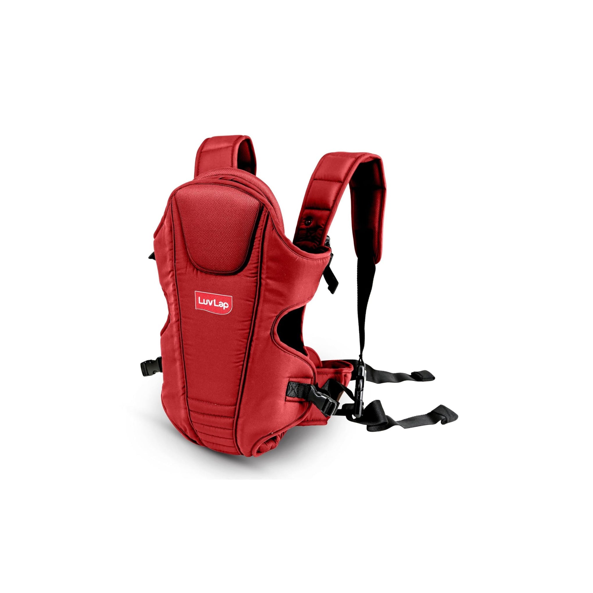 LuvLap Galaxy Baby Carrier with 3 Carry Position & Padded Head Support, for 6 to 15 Months Baby, Max Weight Up to 15 Kgs (Red) Toddler