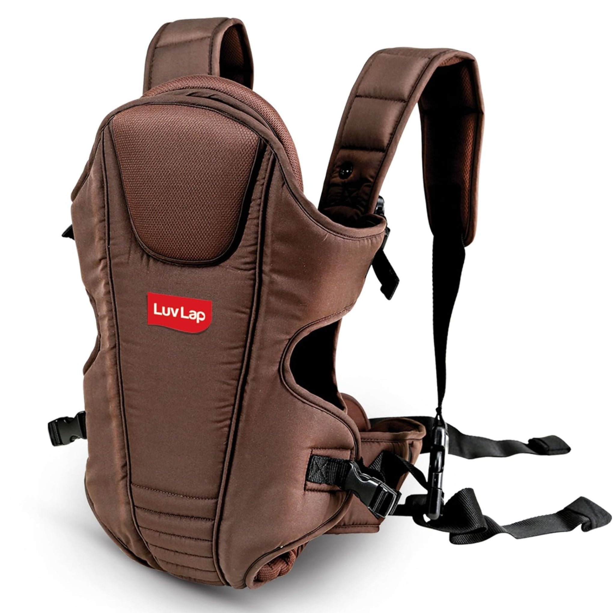 LuvLap Galaxy Baby Carrier with Padded Head Support, for 6 to 15 Months Baby, Max Weight Up to 15 Kgs (Brown)