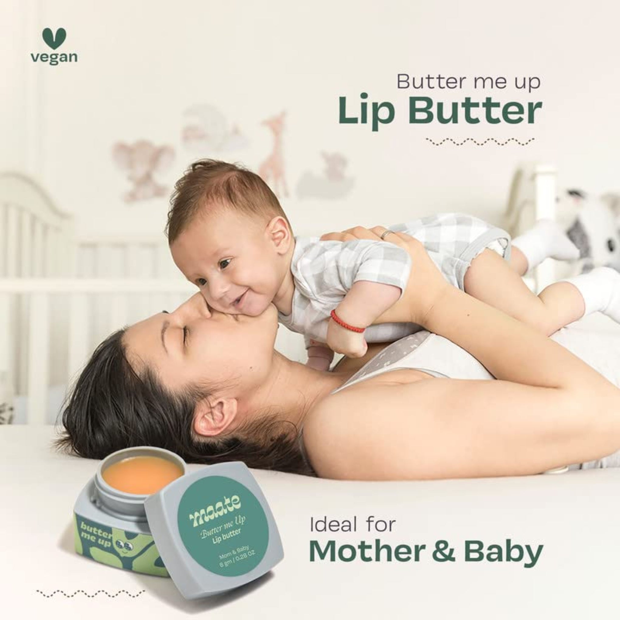 Maate Butter Me Up Lip Butter | Packed with Precious Butters for Nourishing, Chapped Lips | Enriched with Sal Butter and Almond Butter | 100% Natural (8 gm)