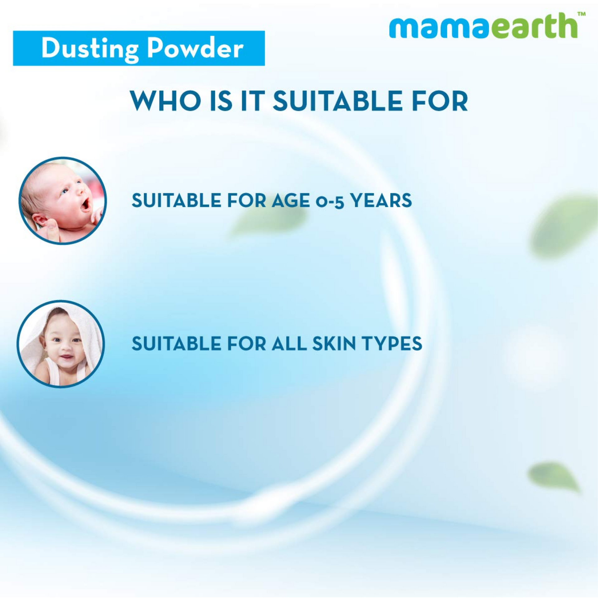 Mamaearth Dusting Power For Babies  | Infused with Organic Oatmeal and Arrowroot Powder | Calms and Relaxes Skin, Prevents Diaper Rash, Dermatologically Tested, Free From Talc and Parabens