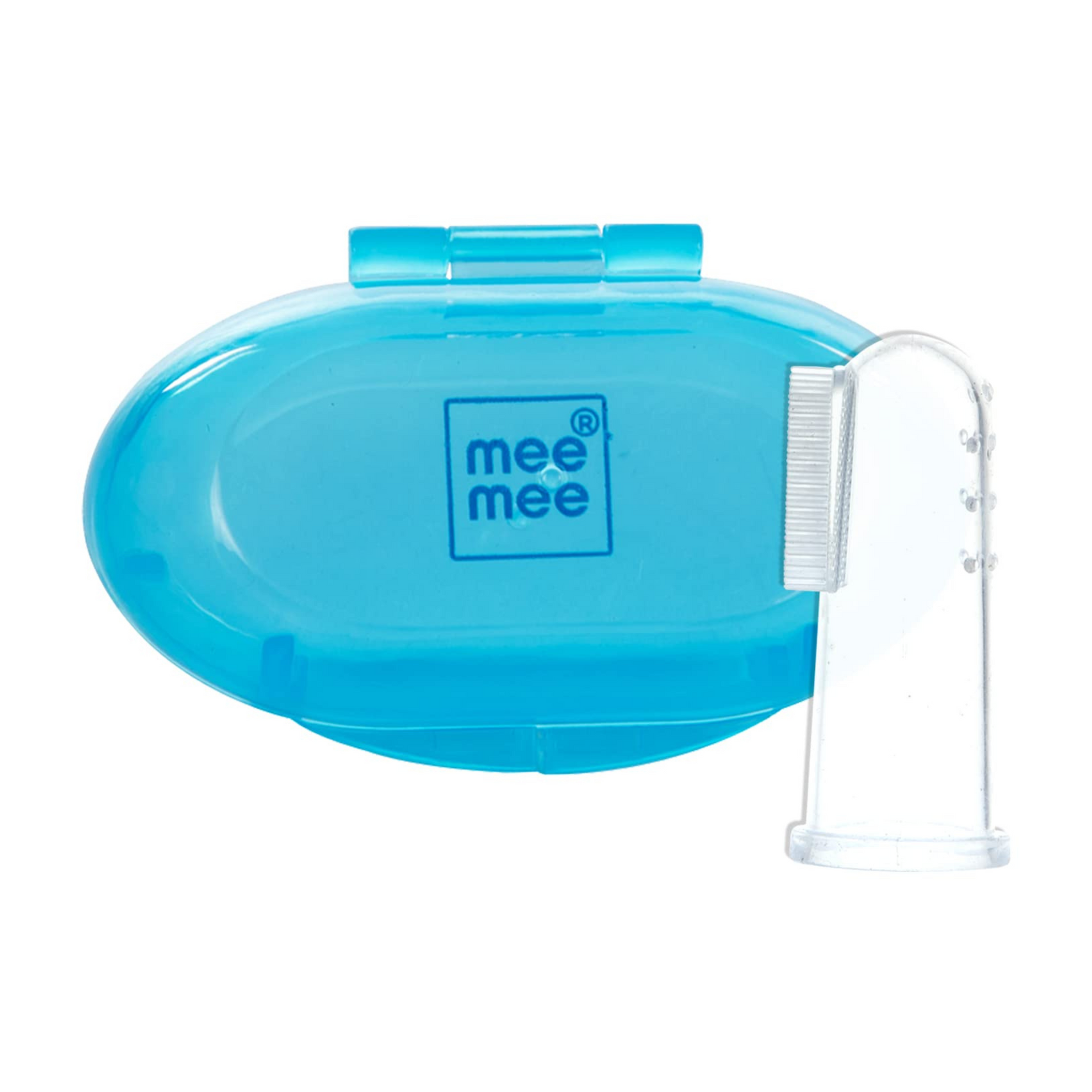 Mee Mee Unqiue Baby Silicone Finger Brush with Super Soft Bristles and Storage Case for Easy Teeth/Gum Cleaning of Kids/Babies