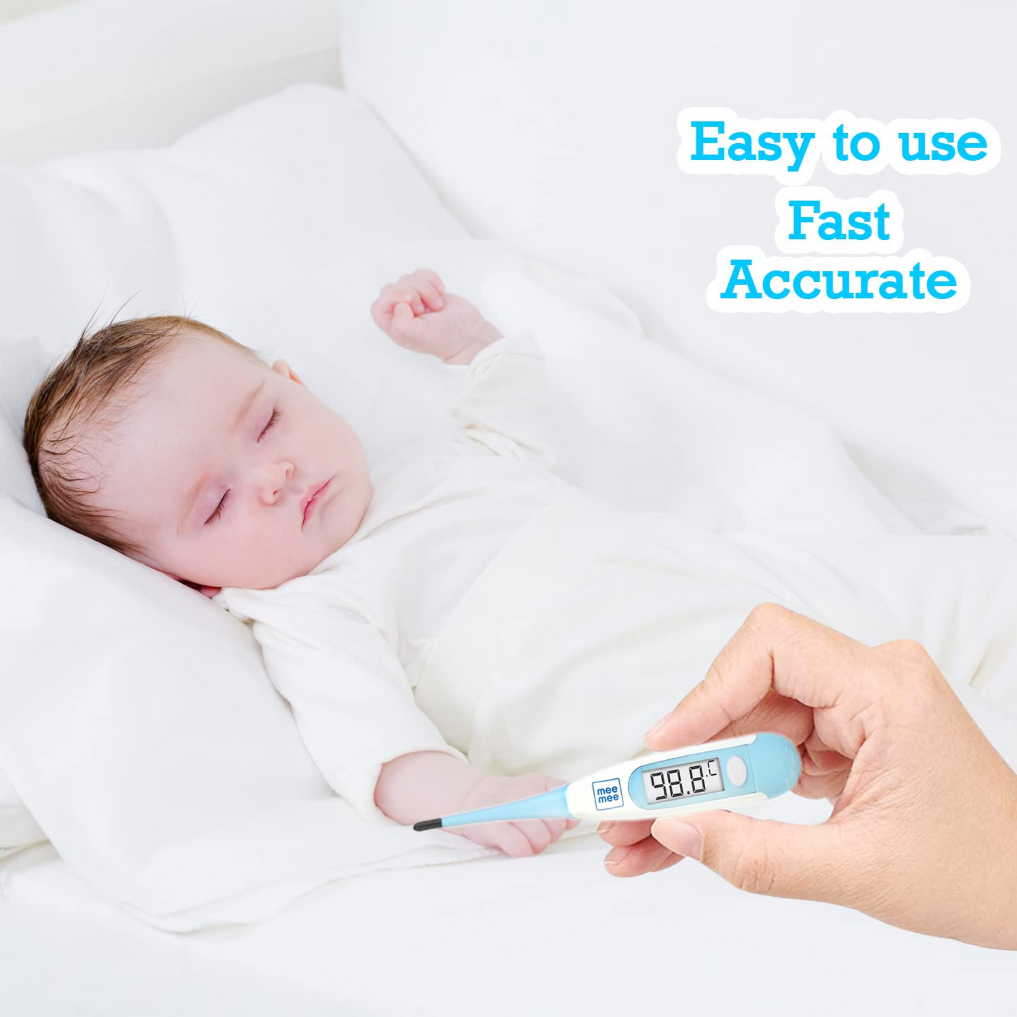 Mee Mee Accurate Flexible Digital Thermometer with Quick Reading of Temperature